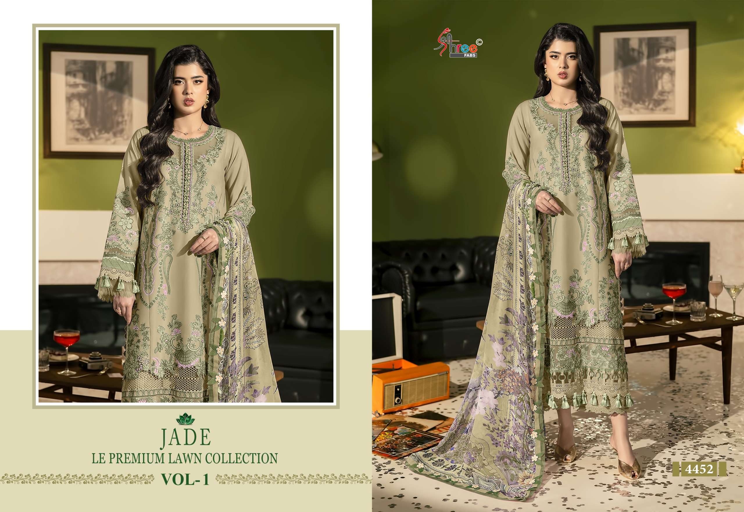 JADE LE PREMIUM LAWN COLLECTION VOL - 01 BY SHREE FABS - 02