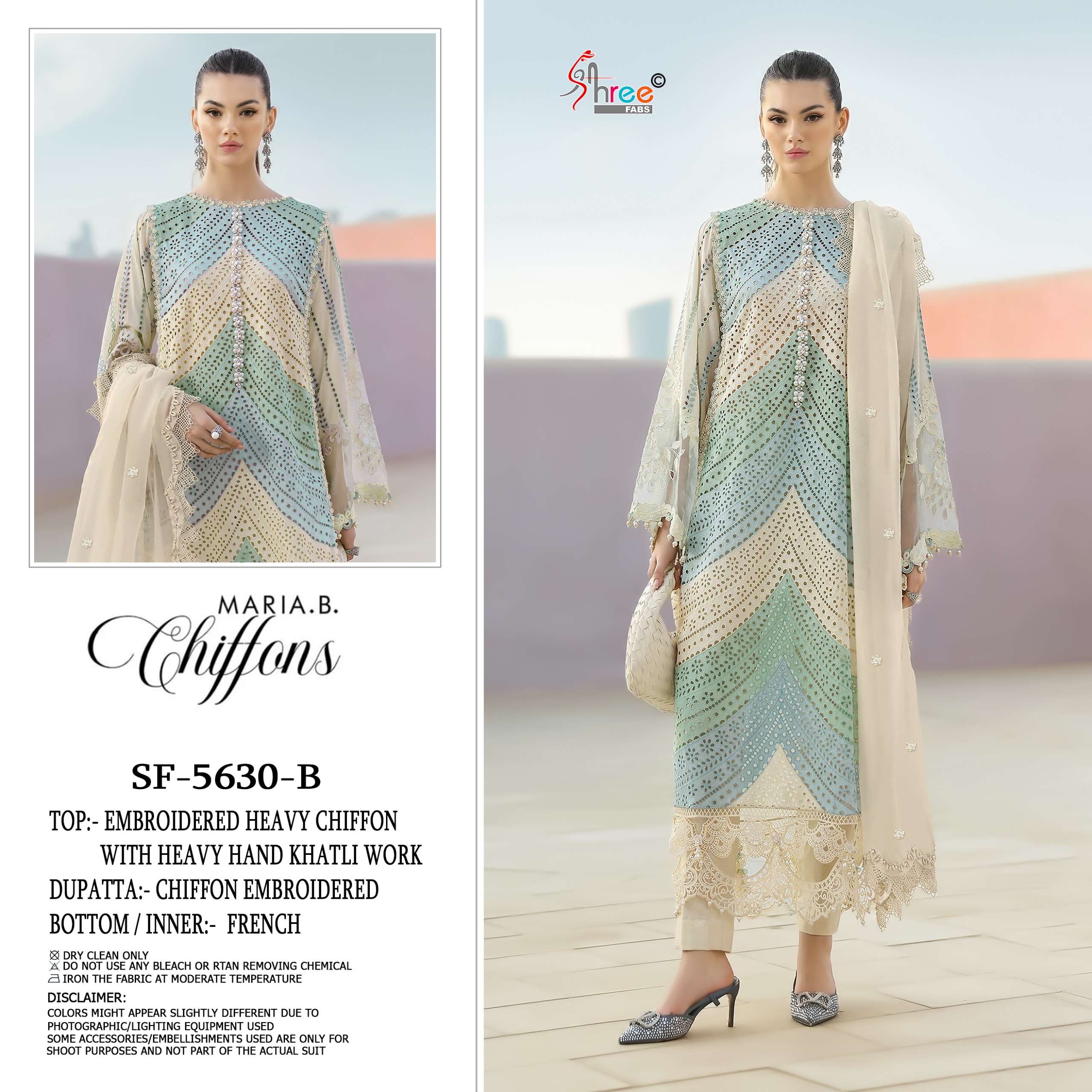 MARIA B CHIFFONS D.NO. SF - 5630 BY SHREE FABS - 02