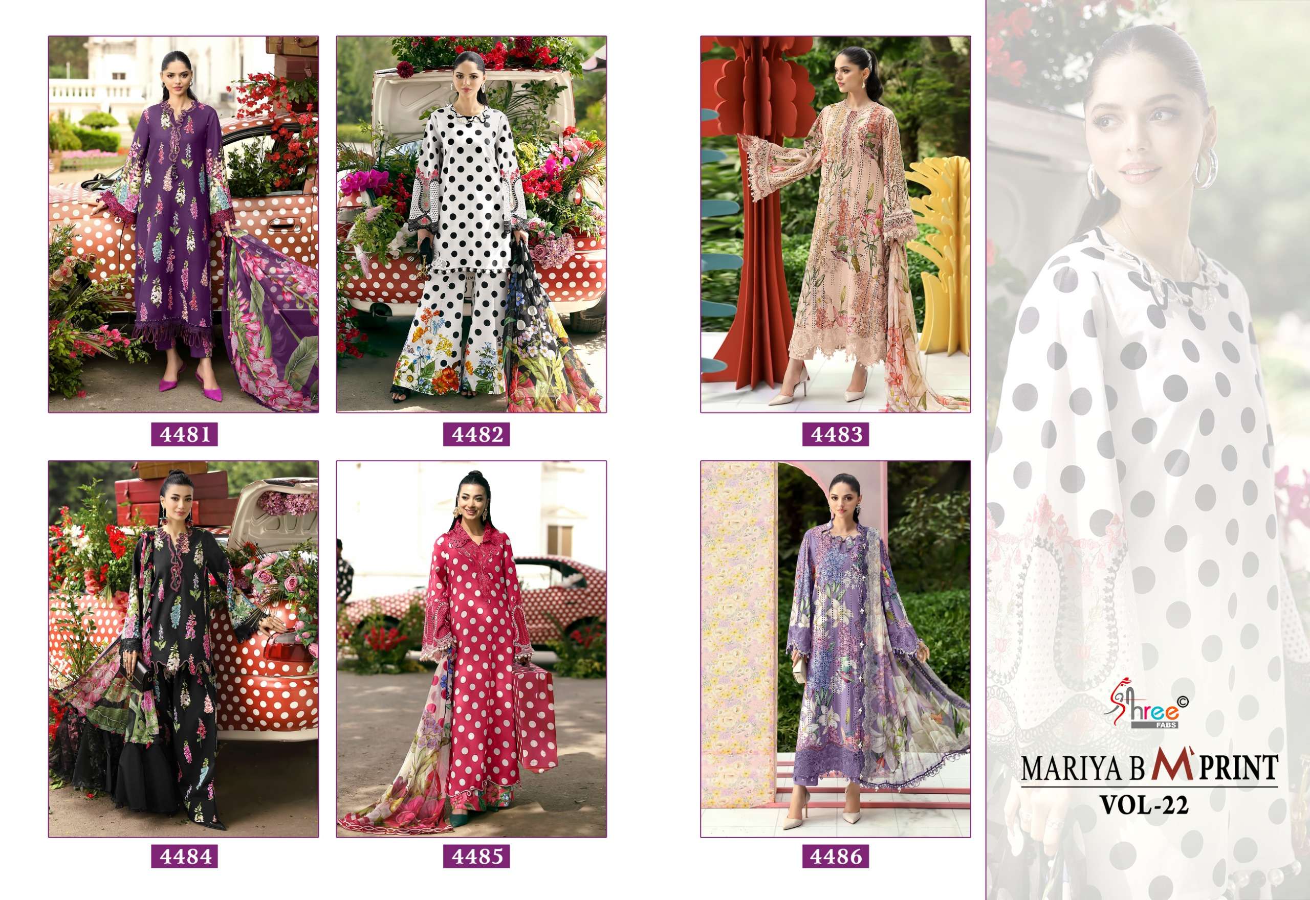 MARIA B M PRINT VOL - 22 BY SHREE FABS - 01 - 06 B