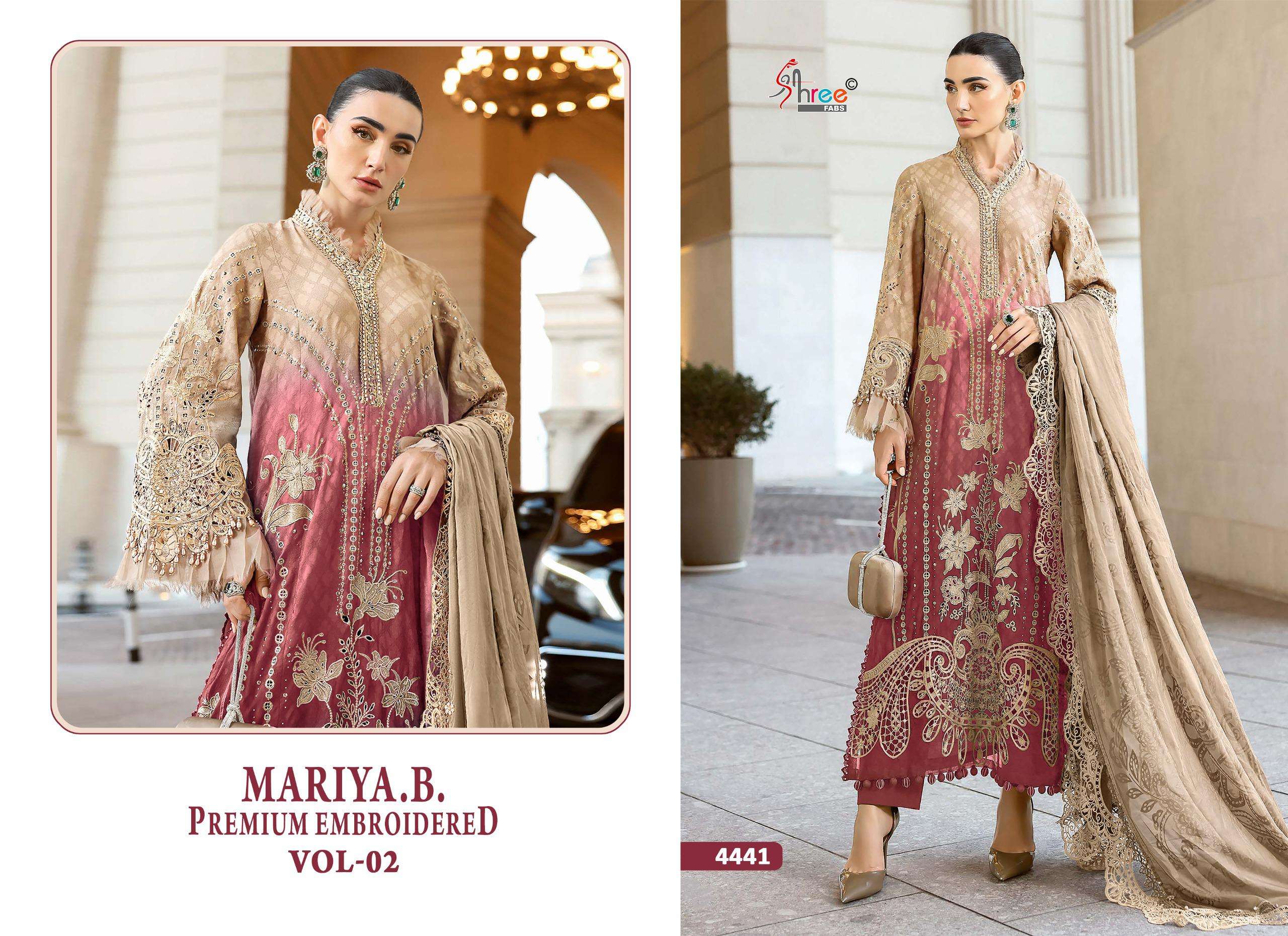MARIA B PREMIUM EMBROIDERED VOL - 02 BY SHREE FABS - 01