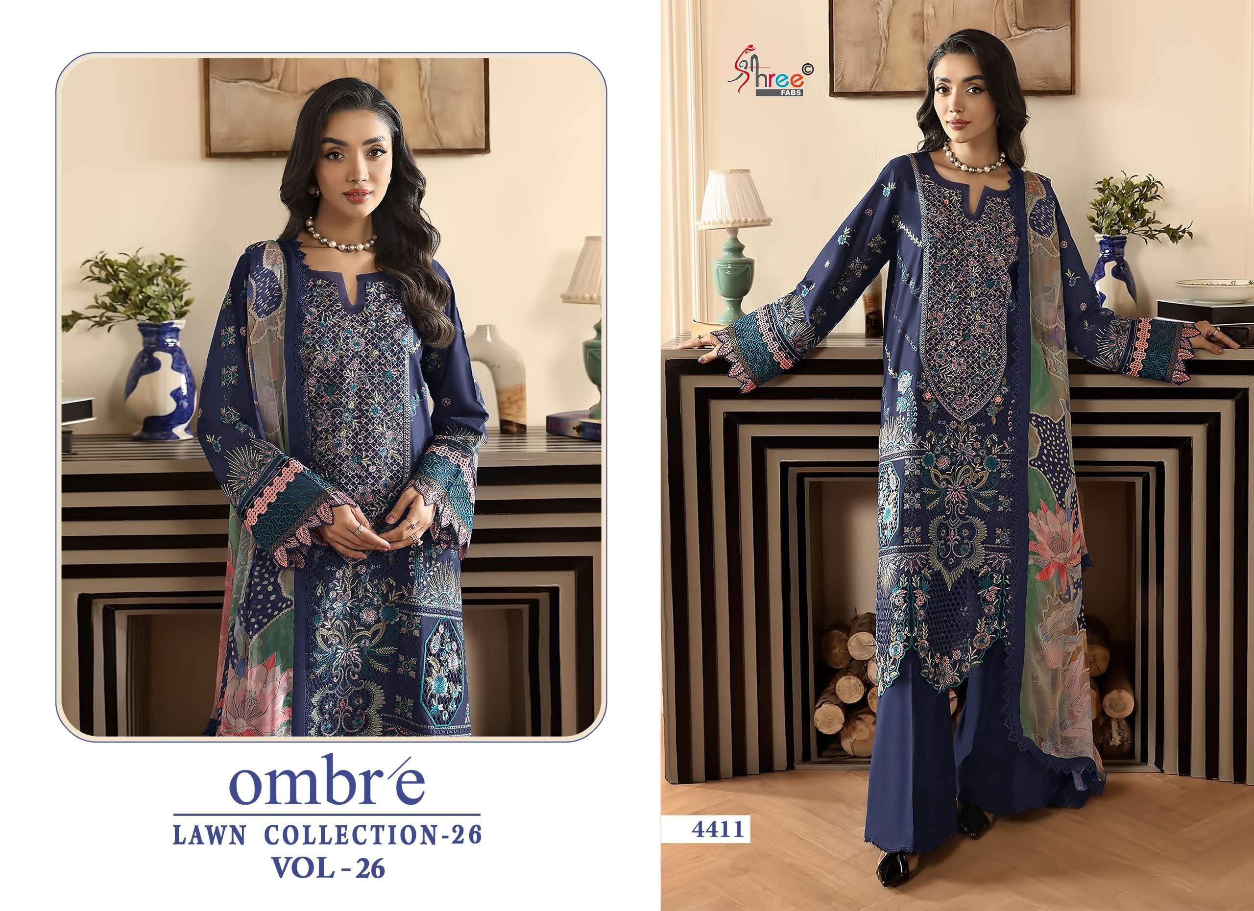 OMBRE LAWN COLLECTION VOL - 26 BY SHREE FABS - 01