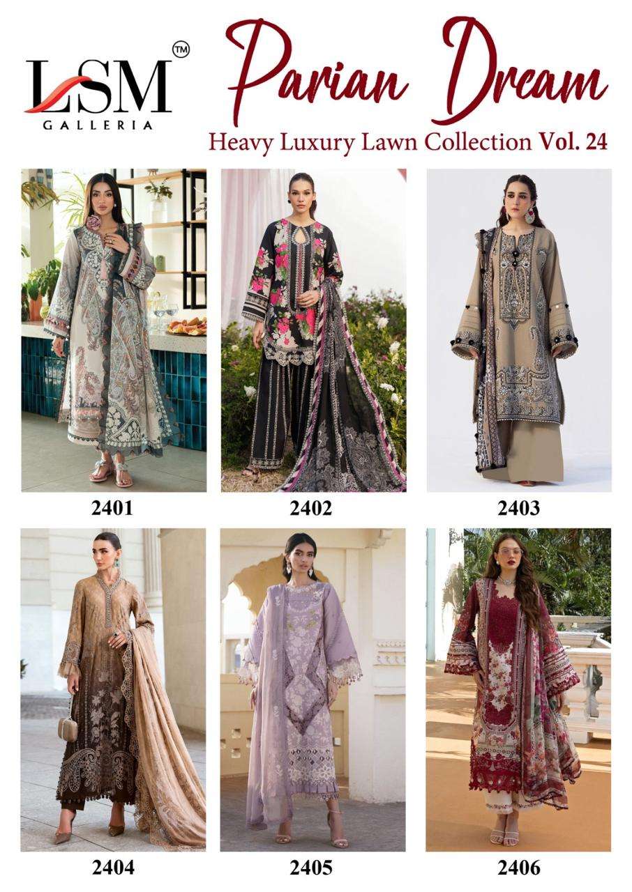 PARIAN DREAM HEAVY LUXURY LAWN COLLECTION VOL - 24 BY LSM - 01 - 06