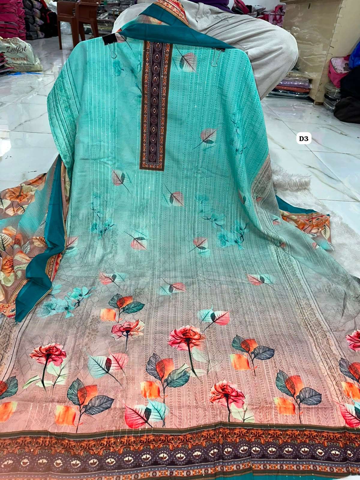 Premium Printed Cotton Collection Code - NOP09 By Al Karam - 01