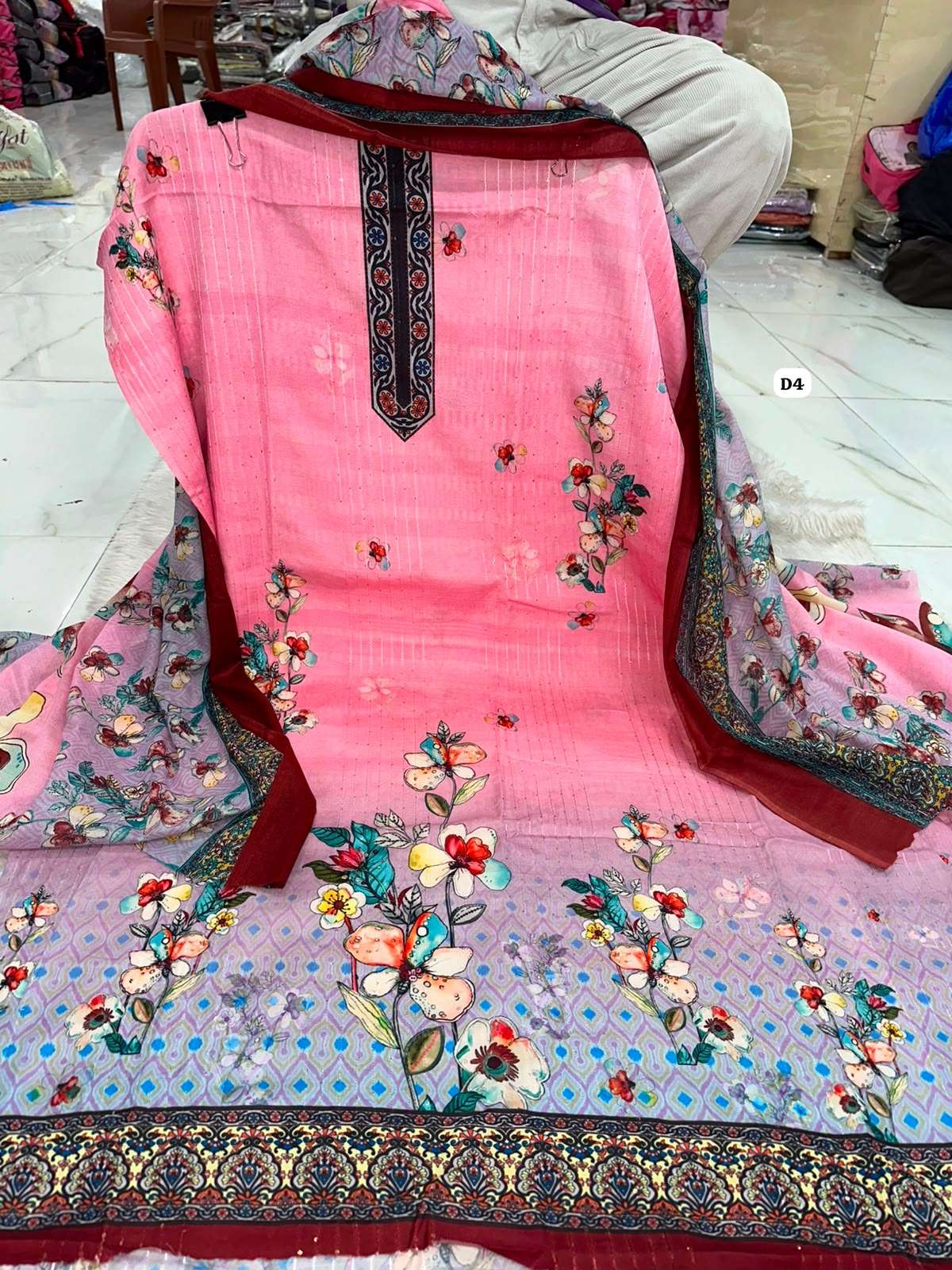 Premium Printed Cotton Collection Code - NOP09 By Al Karam - 04