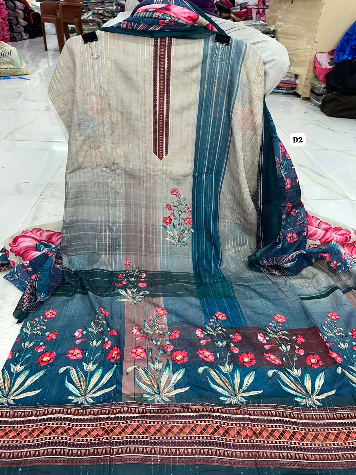 Premium Printed Cotton Collection Code - NOP09 By Al Karam - 06