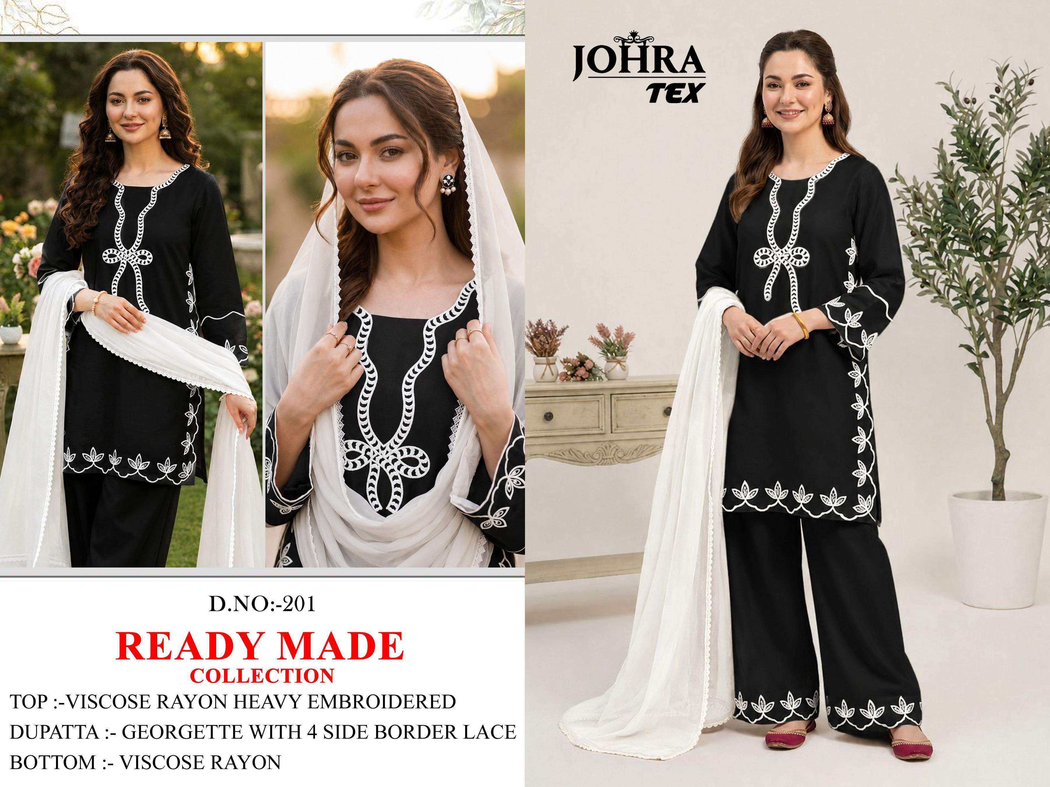 READY MADE COLLECTION DESIGN NO. JT 201 BY JOHRA TEX - 01