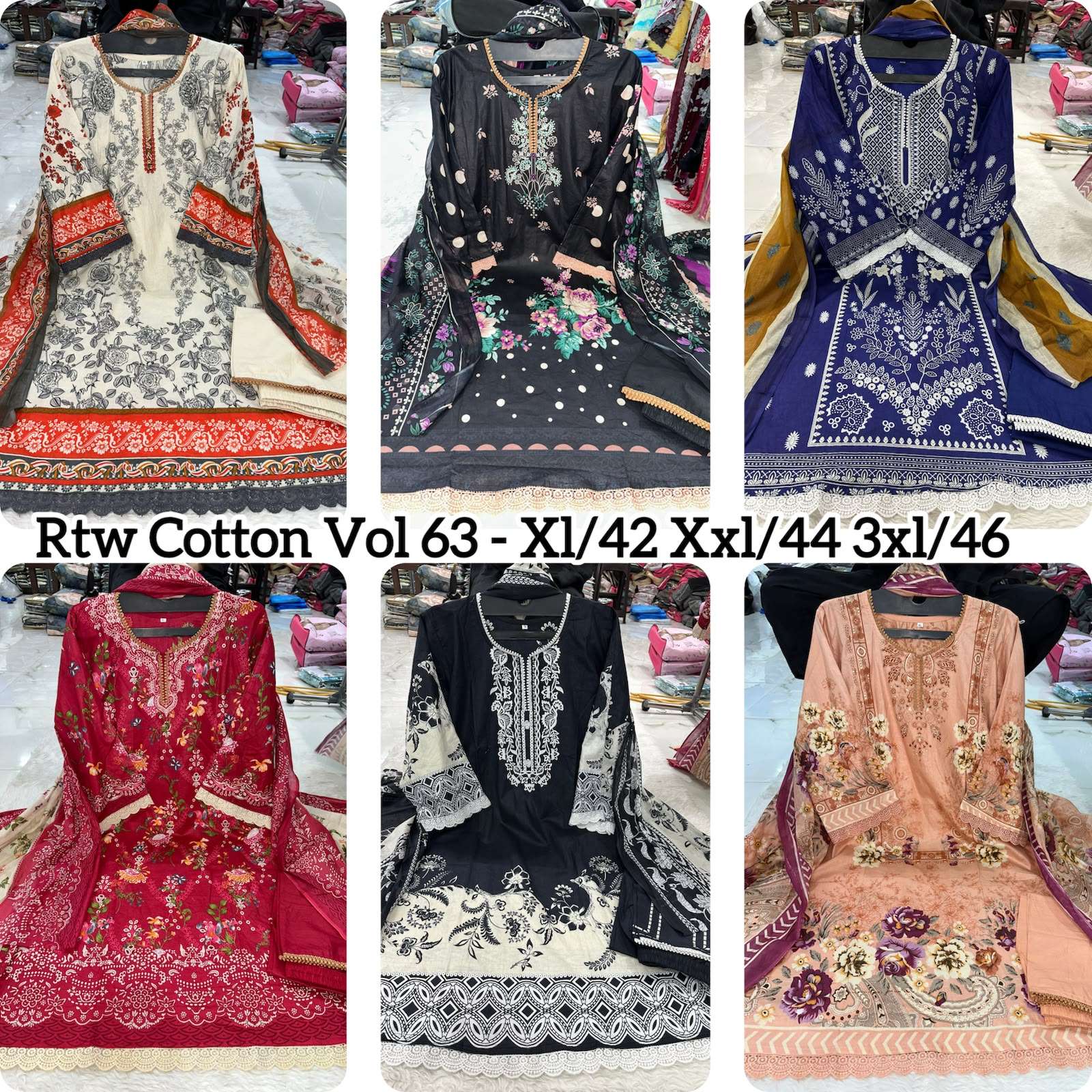 READY MADE HEAVY COTTON LUXURY COLLECTION VOL - 63 BY RTW - 01 - 06