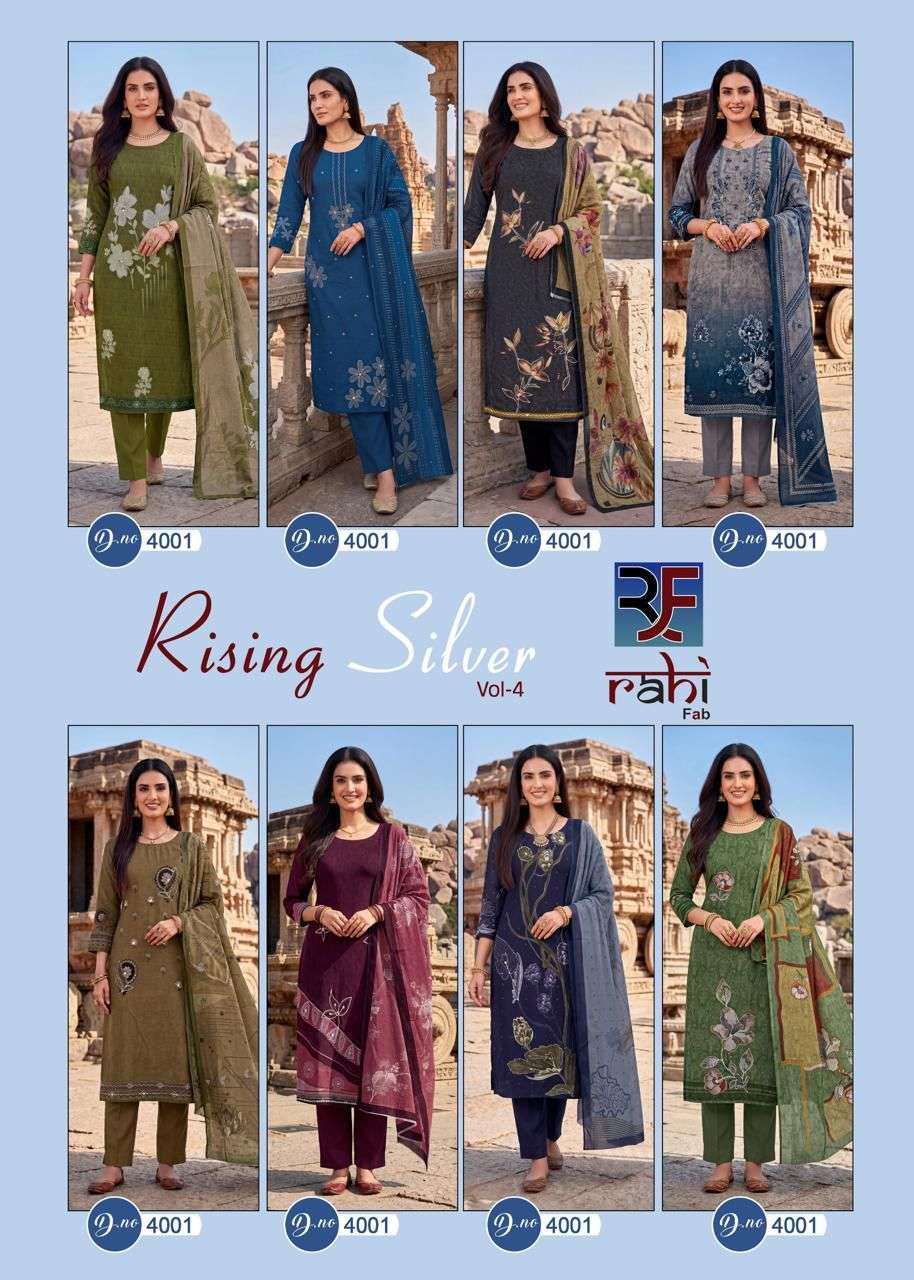 RISING SILVER VOL - 04 BY RAHI FAB - 01 - 08