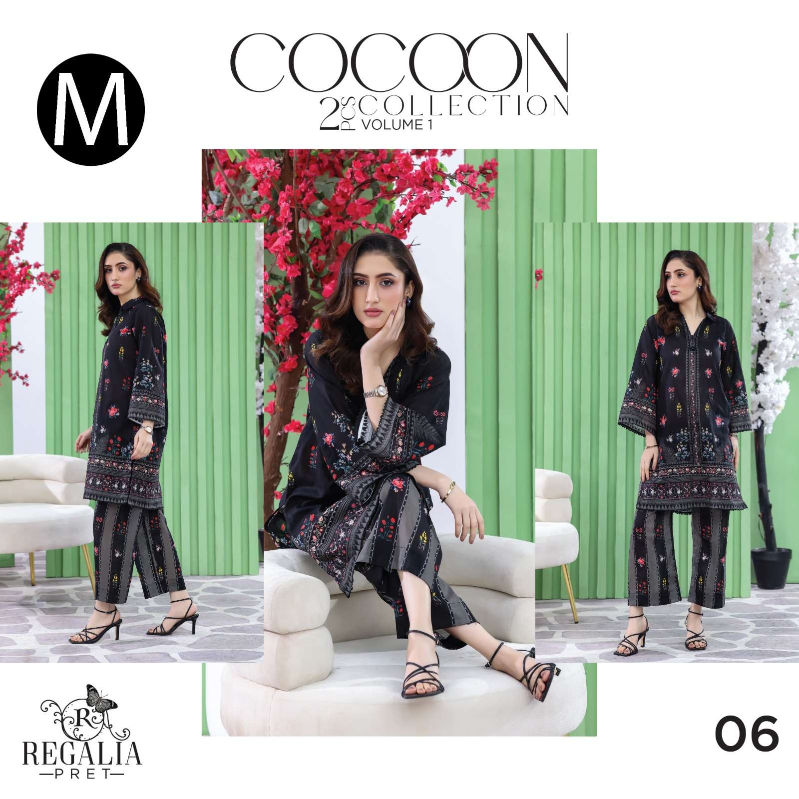 RTW COCOON VOL - 02 LUXURY DIGIAL PRINTED CO-ORDS LAWN COLLECTION 2026 BY REGALIA - 06