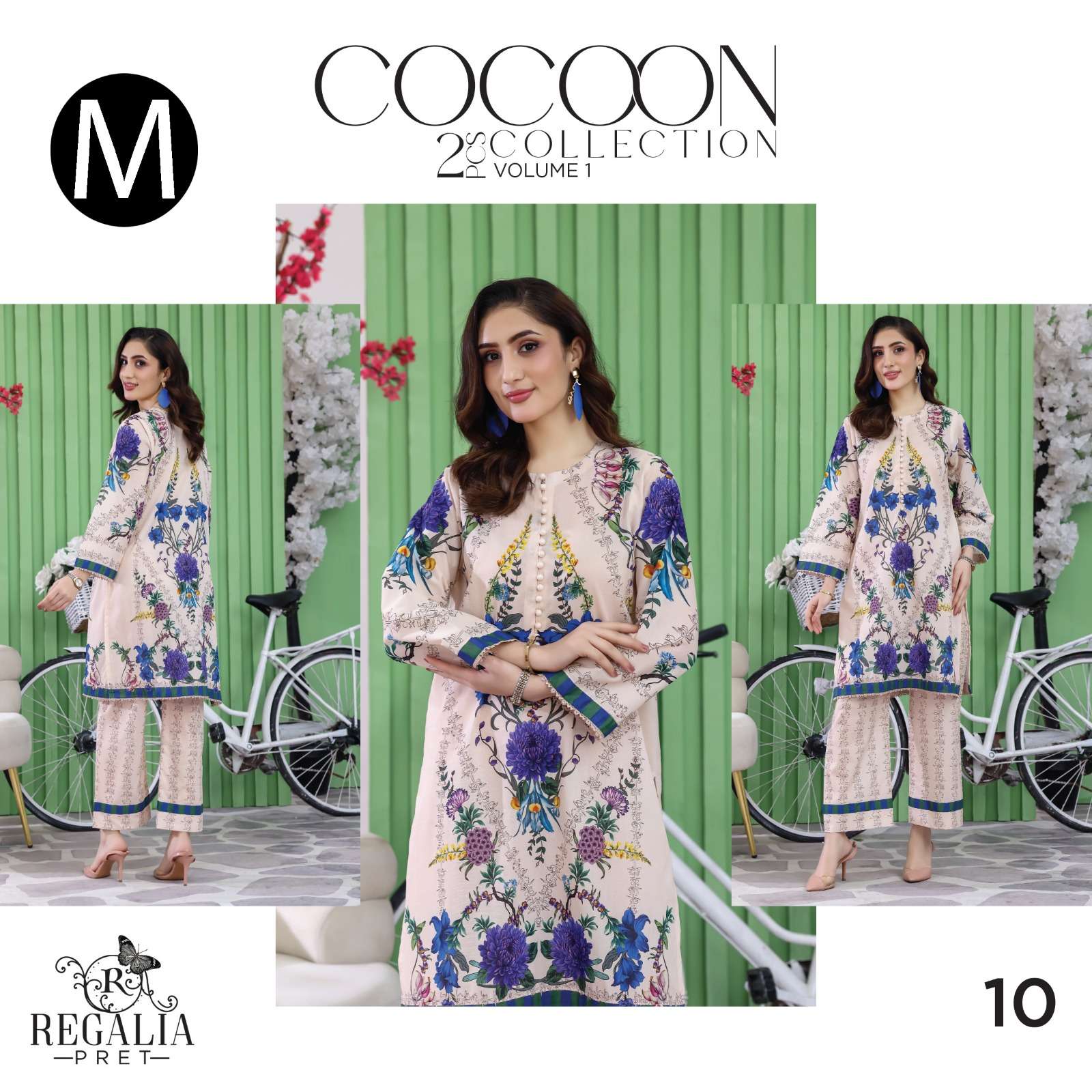 RTW COCOON VOL - 02 LUXURY DIGIAL PRINTED CO-ORDS LAWN COLLECTION 2026 BY REGALIA - 10