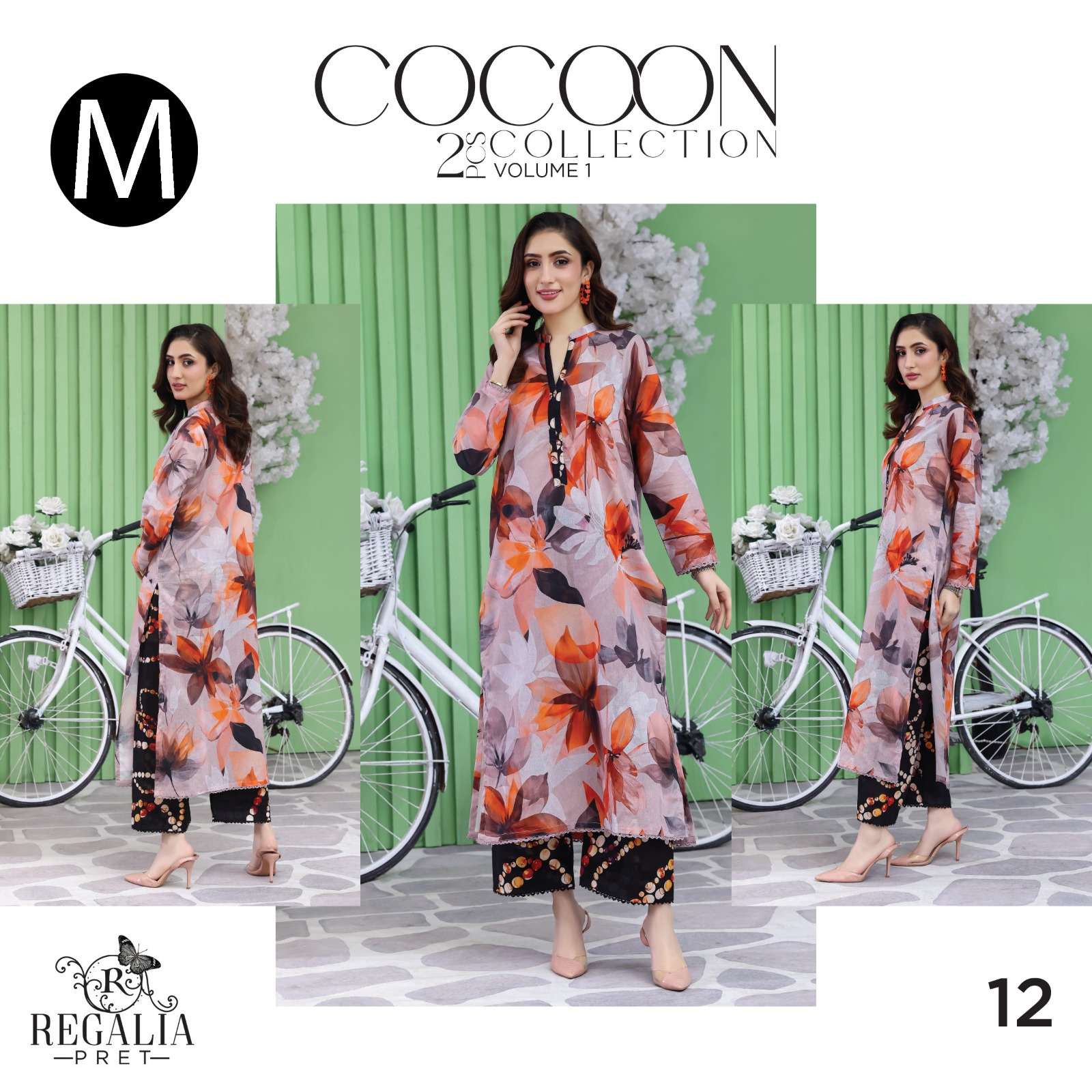 RTW COCOON VOL - 02 LUXURY DIGIAL PRINTED CO-ORDS LAWN COLLECTION 2026 BY REGALIA - 11