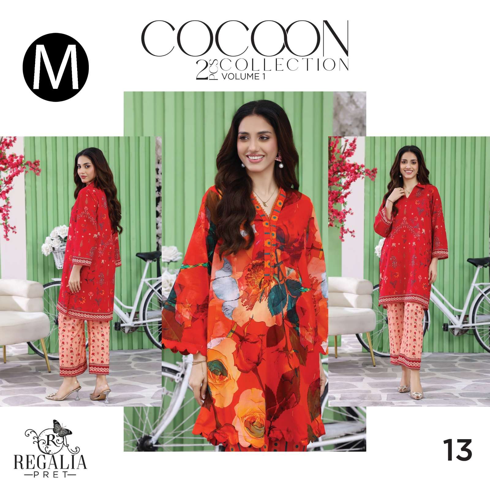 RTW COCOON VOL - 02 LUXURY DIGIAL PRINTED CO-ORDS LAWN COLLECTION 2026 BY REGALIA - 13