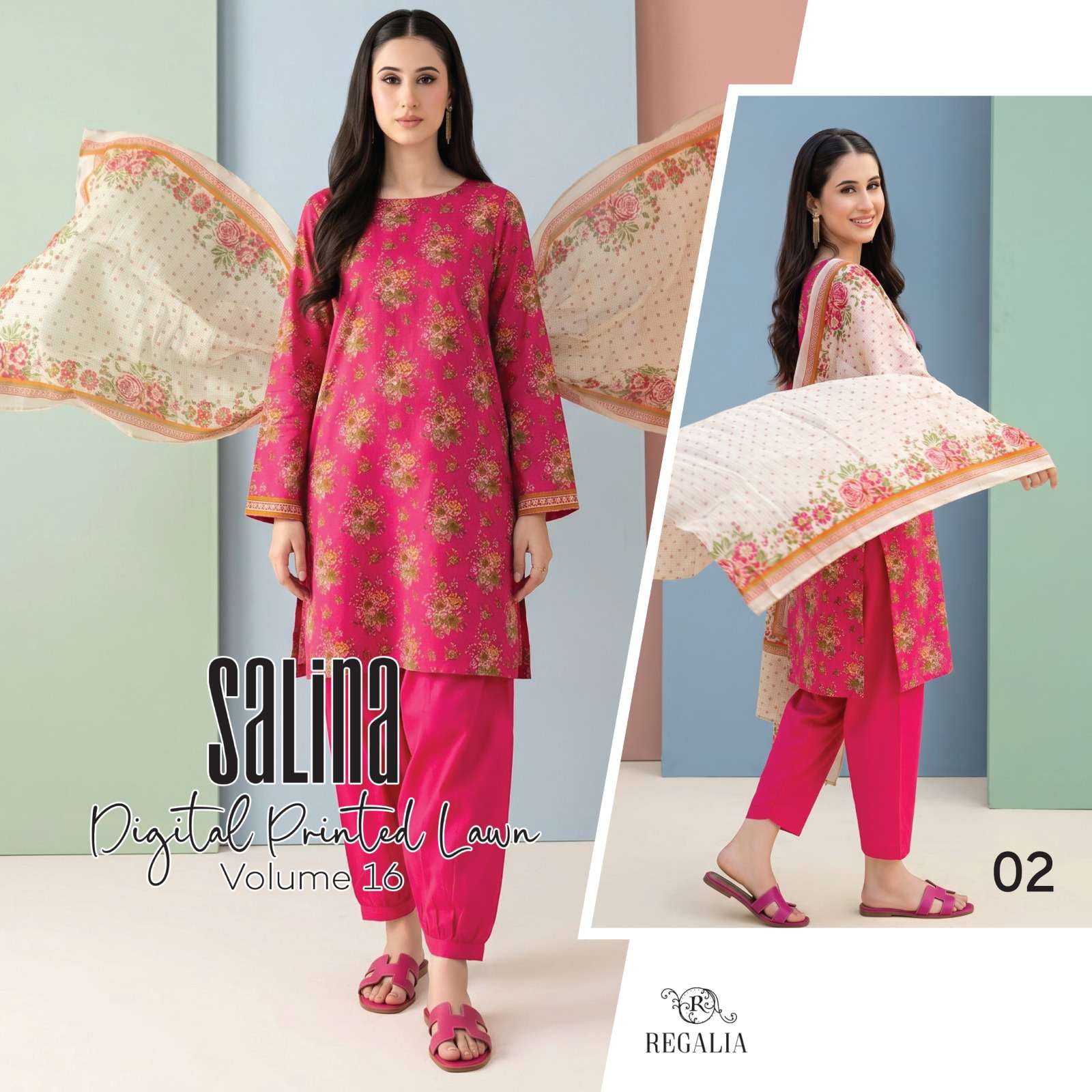 SALINA VOL - 16 DIGITAL PRINTED LAWN COLLECTION 2026 BY REGALIA TEXTILES - 02