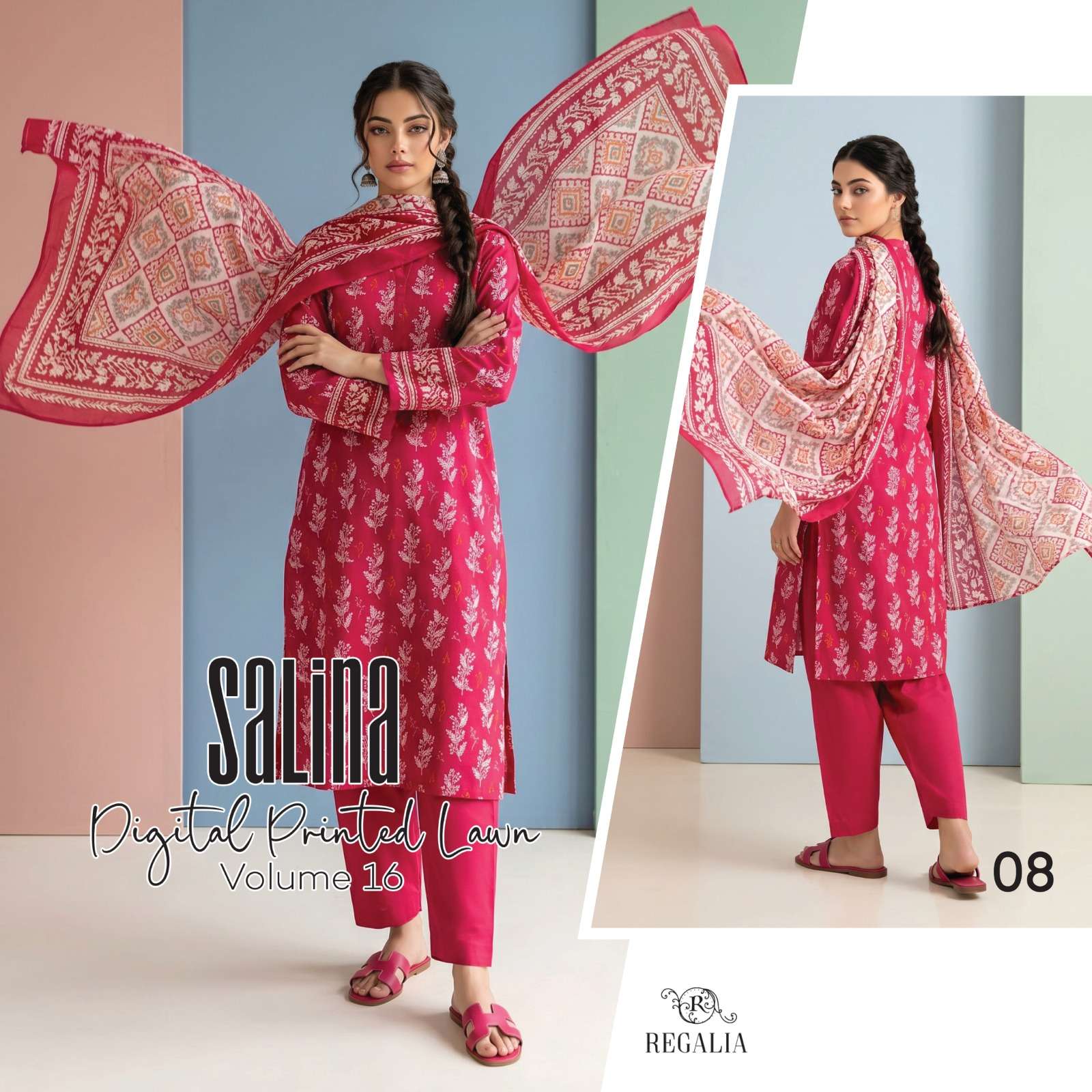 SALINA VOL - 16 DIGITAL PRINTED LAWN COLLECTION 2026 BY REGALIA TEXTILES - 08