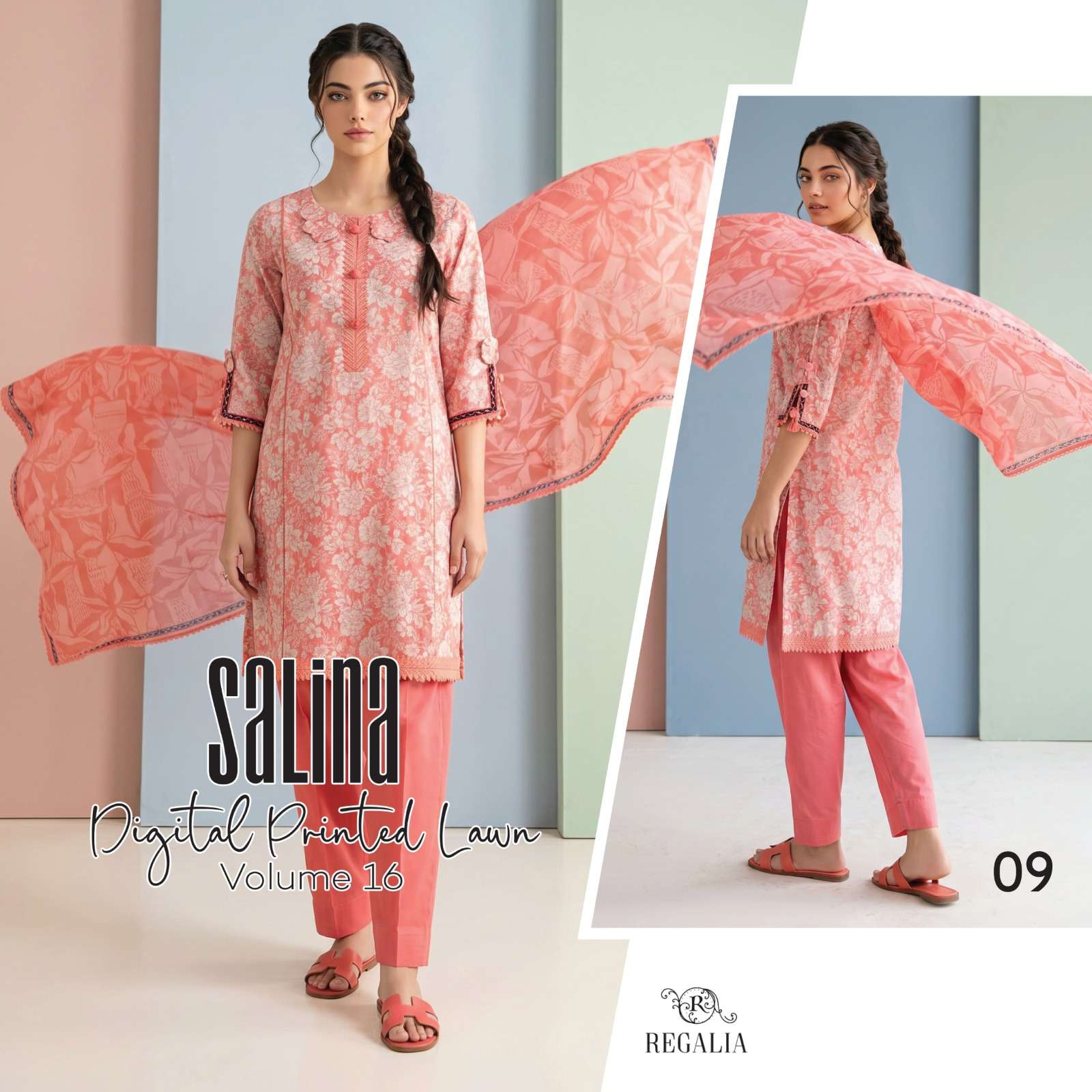 SALINA VOL - 16 DIGITAL PRINTED LAWN COLLECTION 2026 BY REGALIA TEXTILES - 09