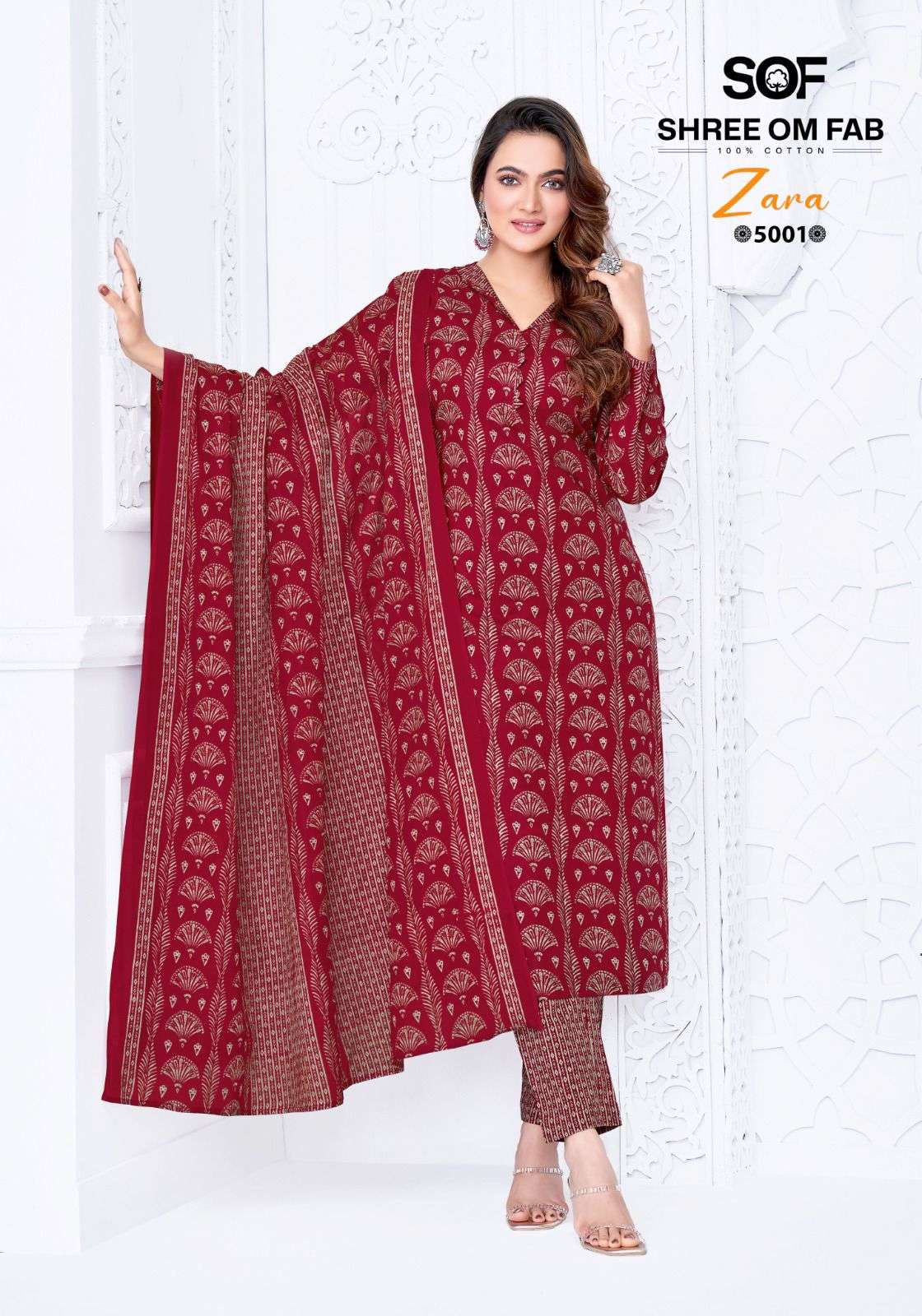 ZARA VOL - 05 OPEN & MODEL PIC BY SHREE OM FAB - 01