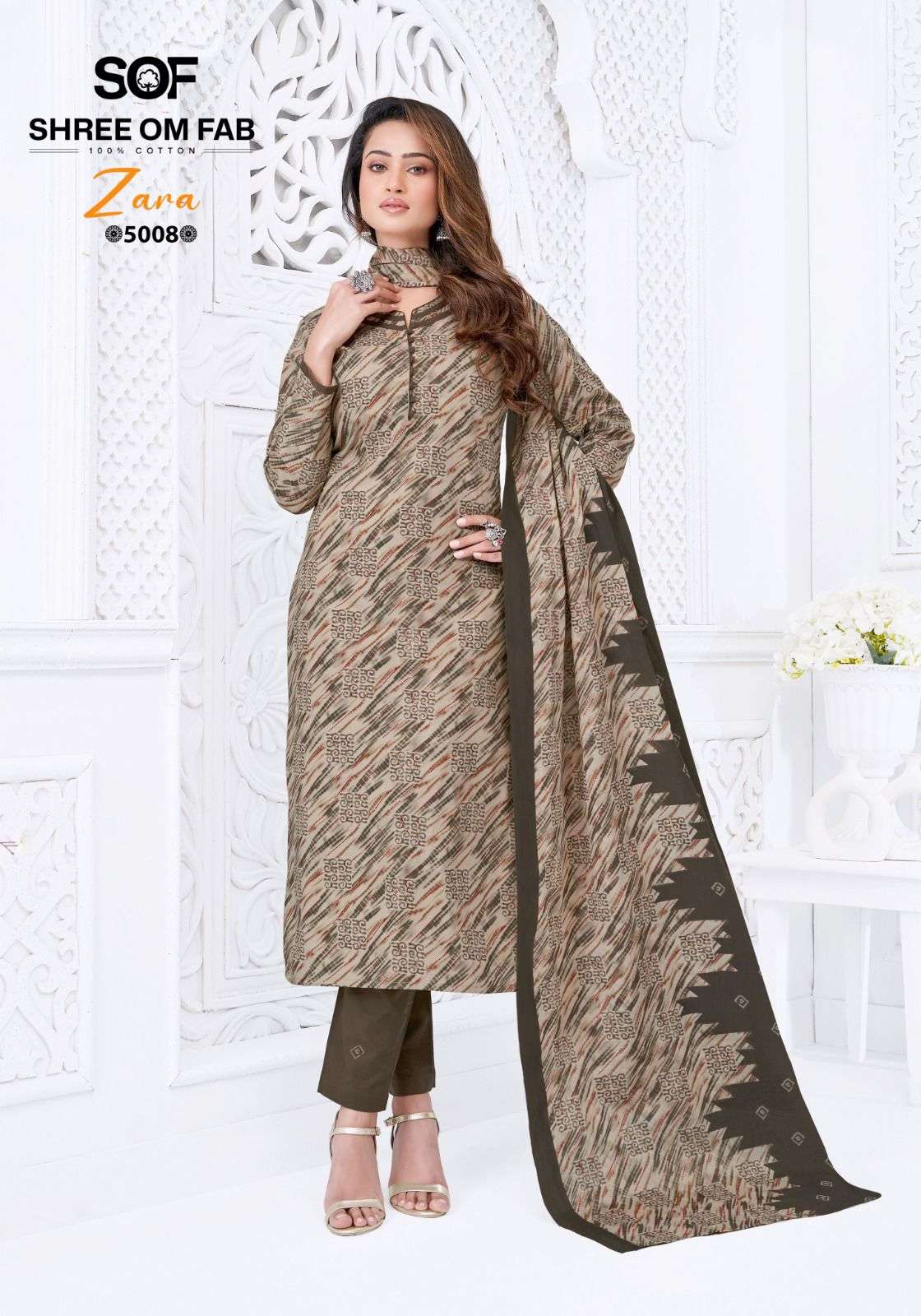 ZARA VOL - 05 OPEN & MODEL PIC BY SHREE OM FAB - 08