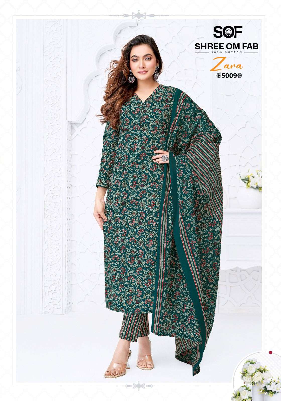 ZARA VOL - 05 OPEN & MODEL PIC BY SHREE OM FAB - 09
