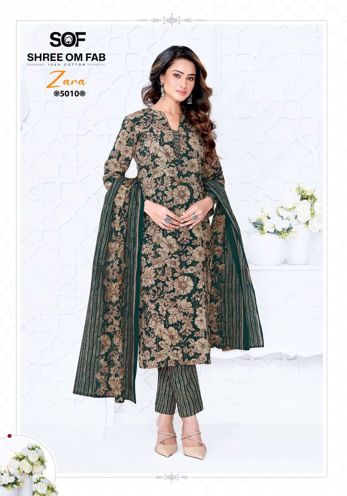 ZARA VOL - 05 OPEN & MODEL PIC BY SHREE OM FAB - 10