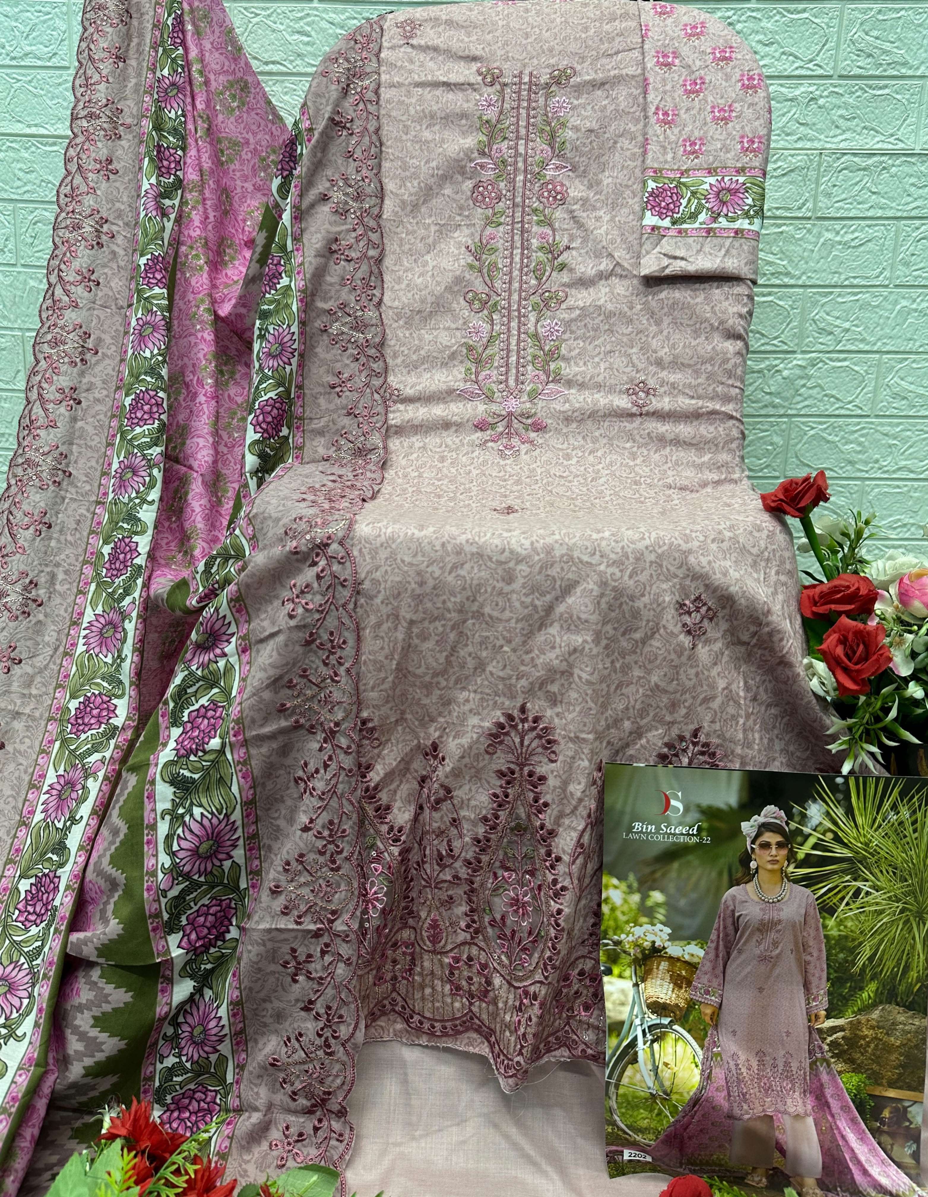 BIN SAEED LAWN COLLECTION - 22 BY DEEPSY SUITS - 02