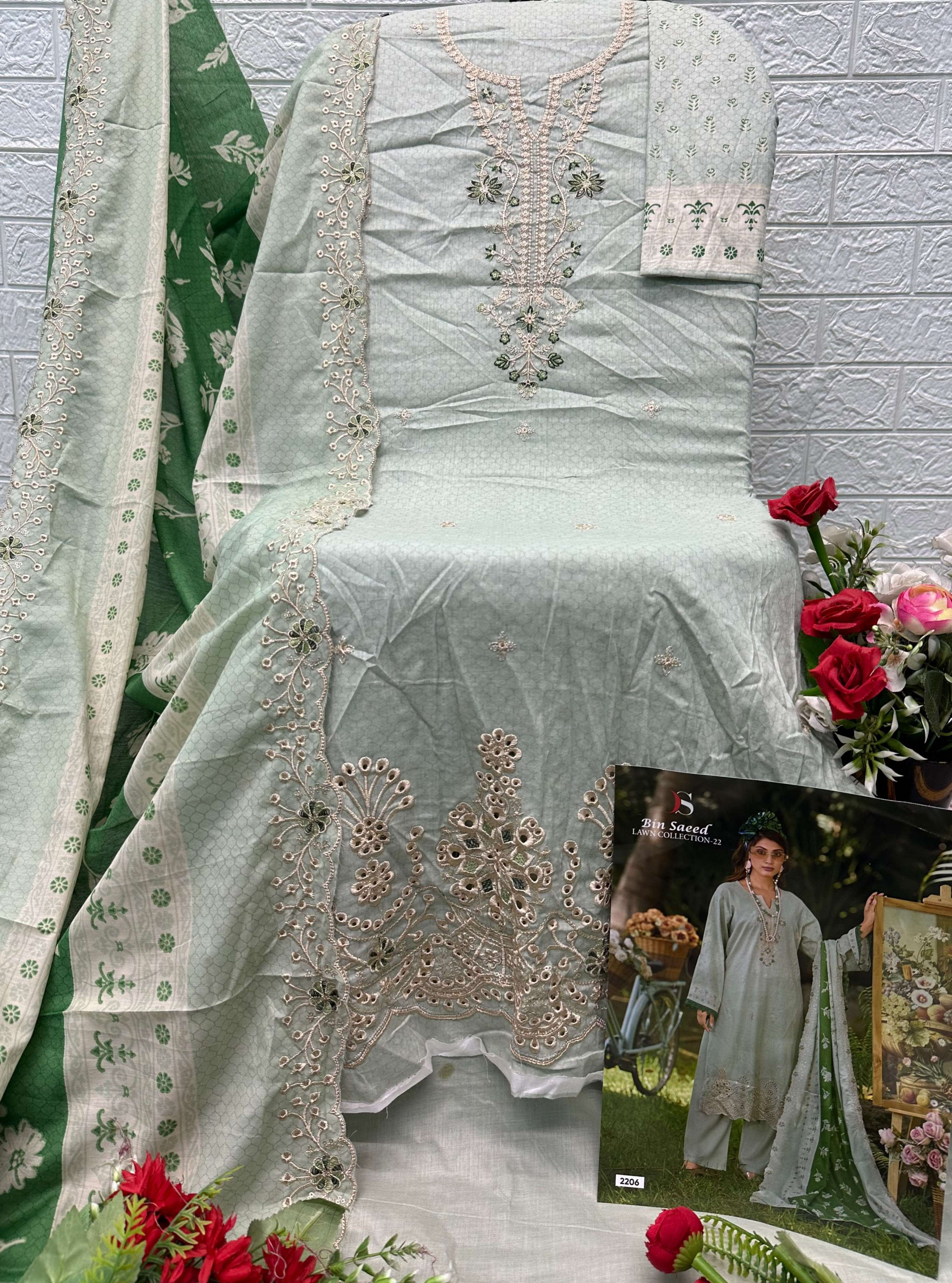 BIN SAEED LAWN COLLECTION - 22 BY DEEPSY SUITS - 06