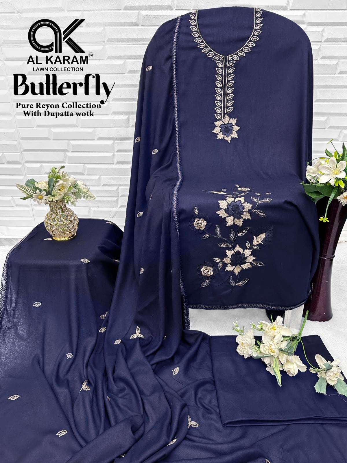 BUTTERFLY RAYON COLLECTION BY AL KARAM - 06