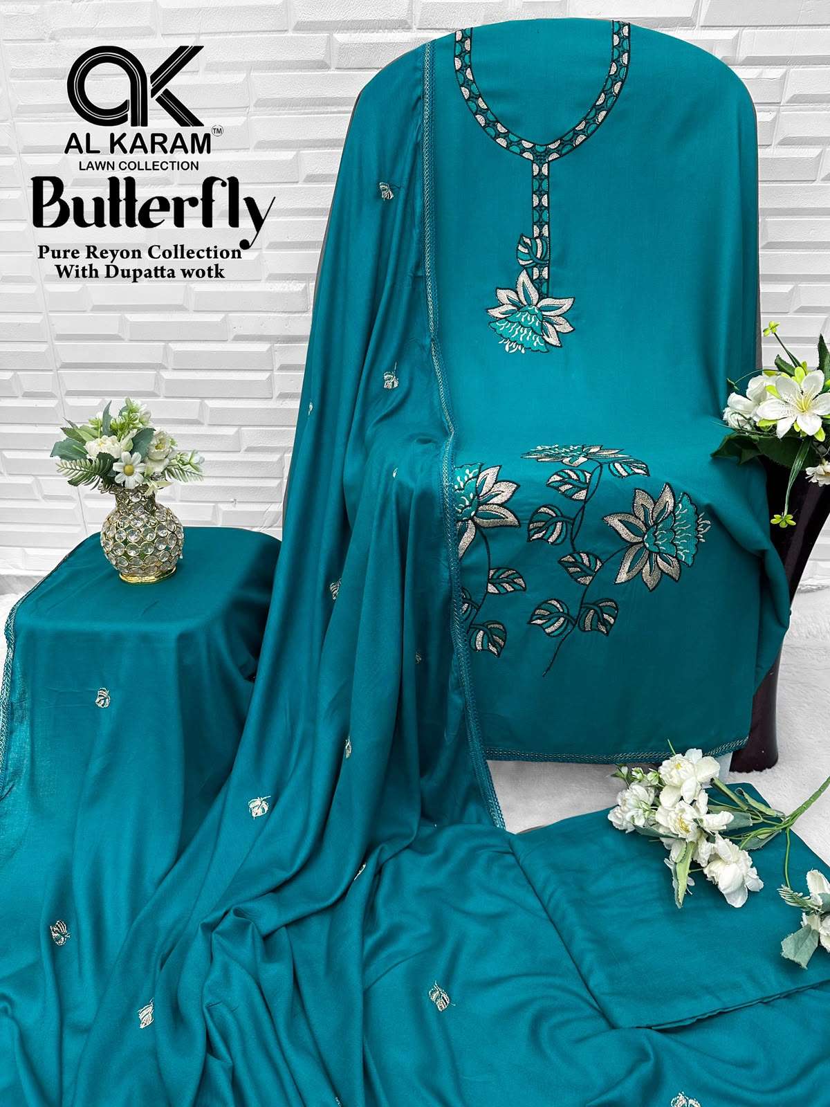 BUTTERFLY RAYON COLLECTION BY AL KARAM - 07