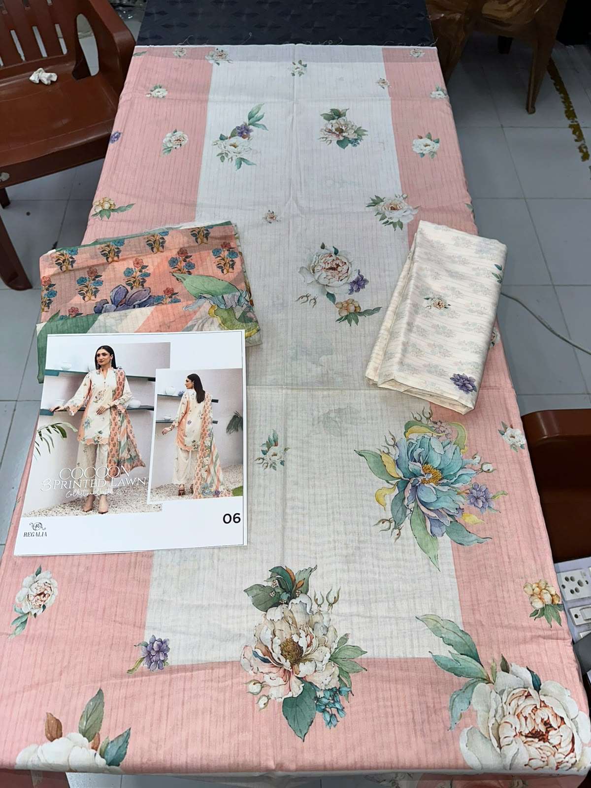 COCOON PRINTED LAWN COLLECTION BY REGALIA - 08