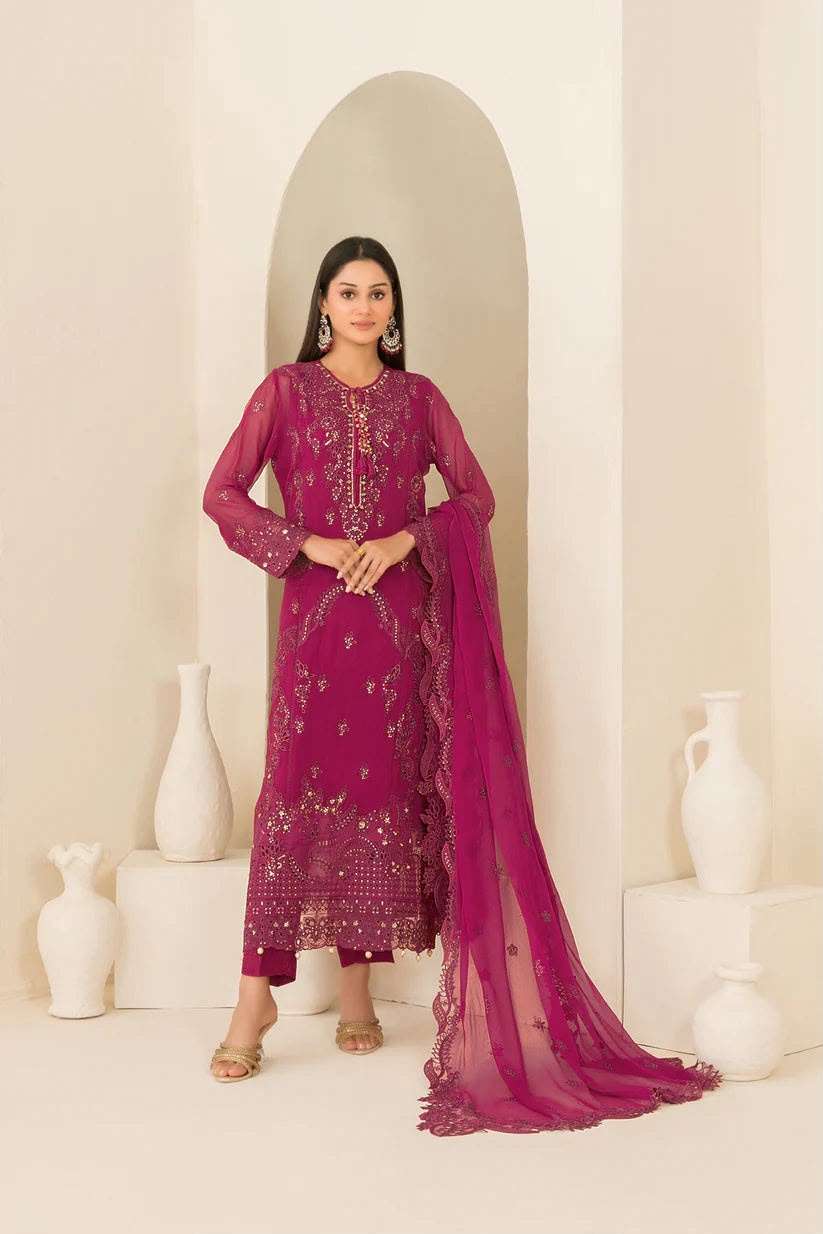 EMBER FANCY EXCLUSIVE EMBROIDERED CHIFFON COLLECTION BY SHAHID TAWAKKAL - 04