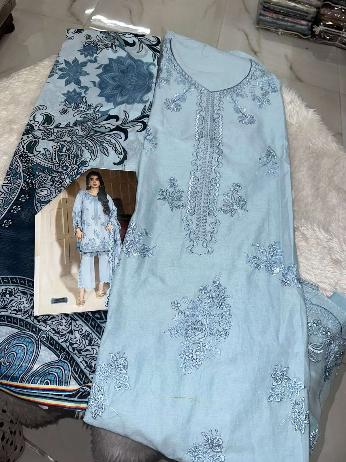 Falah Premium Cotton Collection Code - 50108 By Falah Designer Suits - 03