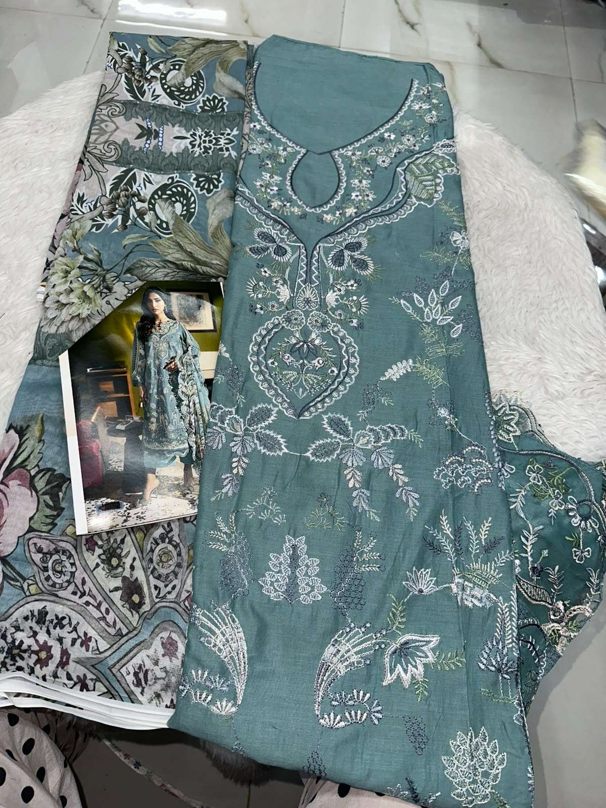 Falah Premium Cotton Collection Code - 50108 By Falah Designer Suits - 05