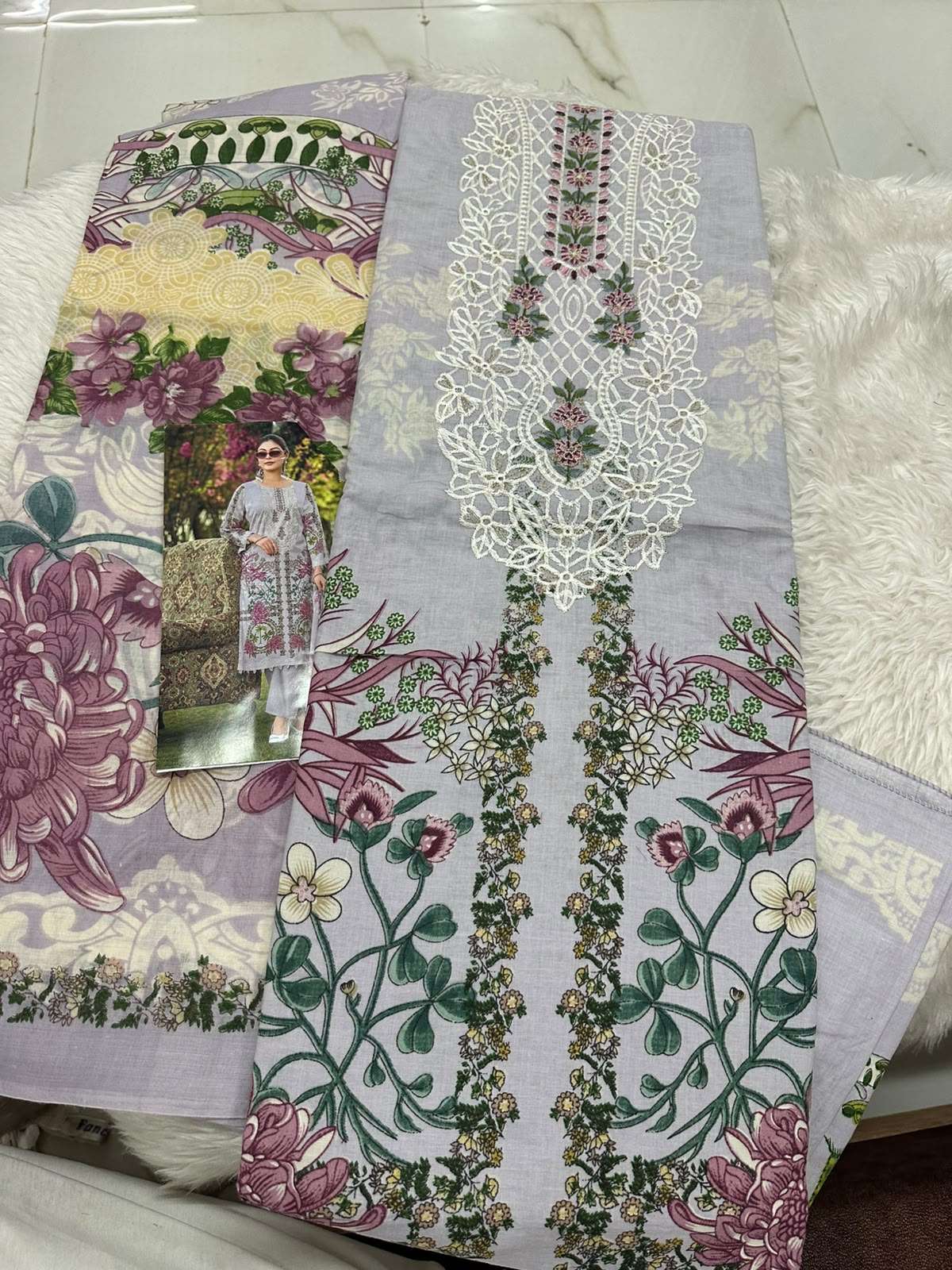 Falah Premium Cotton Collection Code - 50110 By Falah Designer Suits - 03