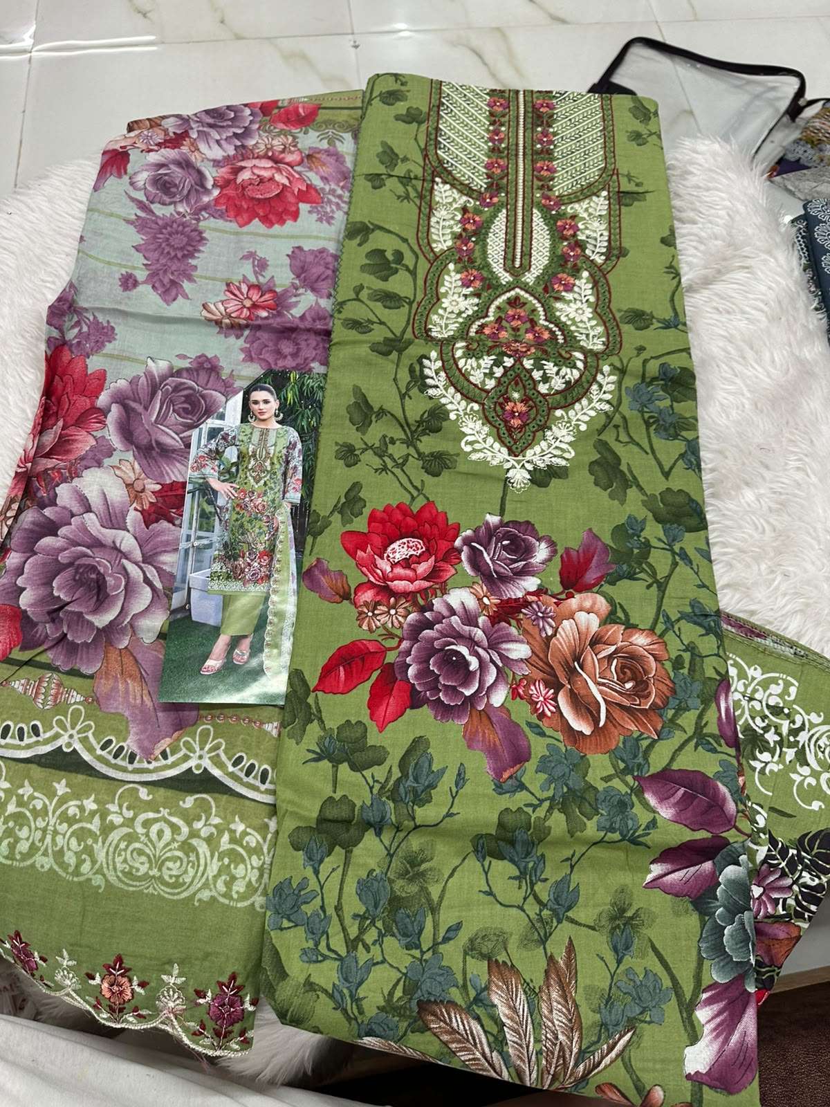 Falah Premium Cotton Collection Code - 50111 By Falah Designer Suits - 01 - 08