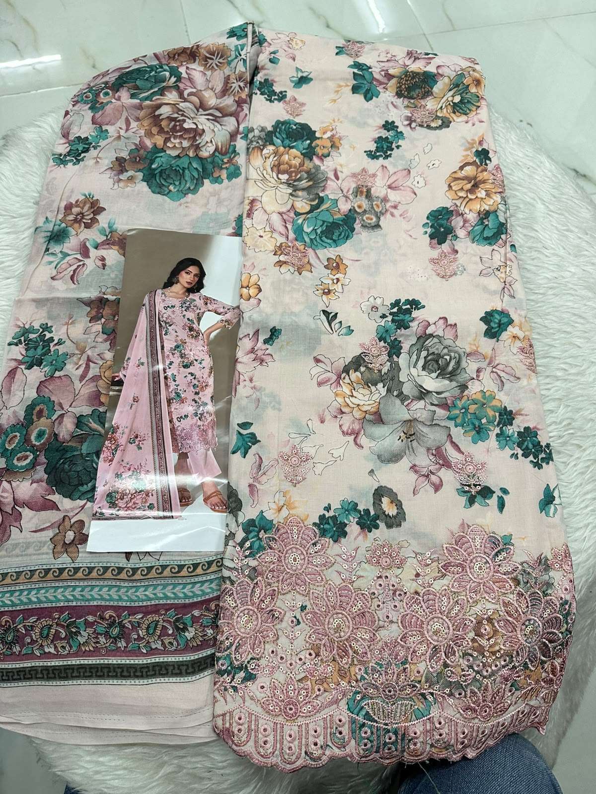 Falah Premium Cotton Collection Code - 50112 By Falah Designer Suits - 03