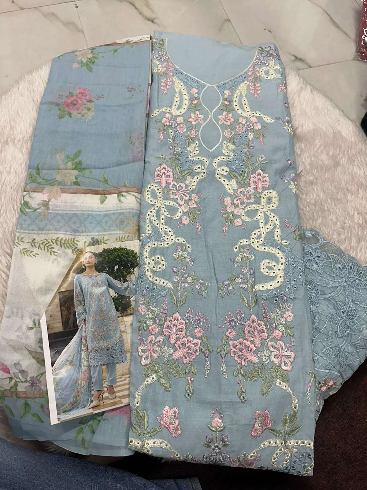 Falah Premium Cotton Collection Code - 50114 By Falah Designer Suits - 01 - 06 B