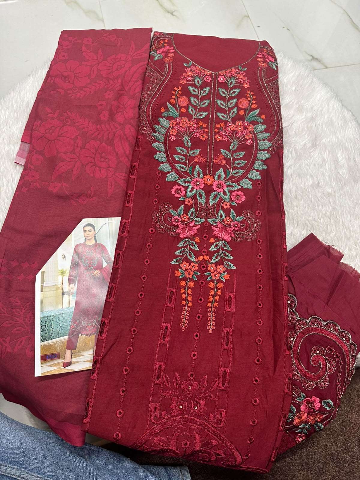 Falah Premium Cotton Collection Code - 50114 By Falah Designer Suits - 02