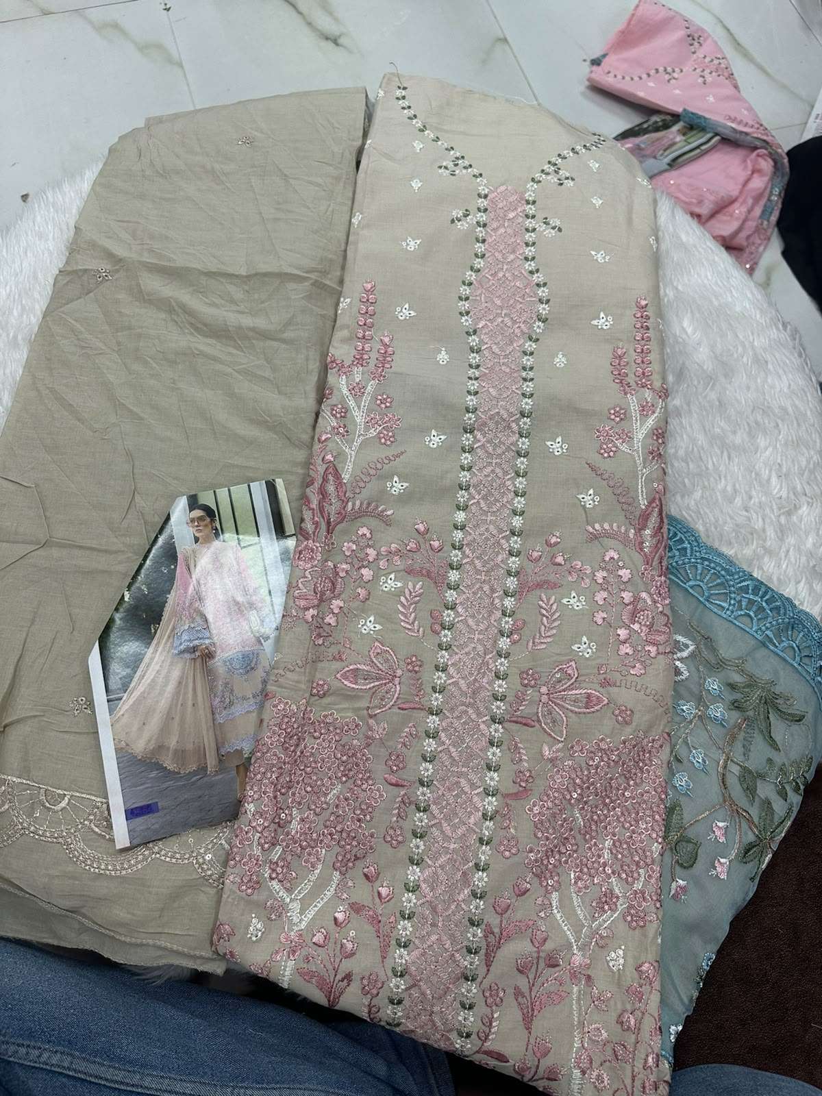 Falah Premium Cotton Collection Code - 50115 By Falah Designer Suits - 01 - 06
