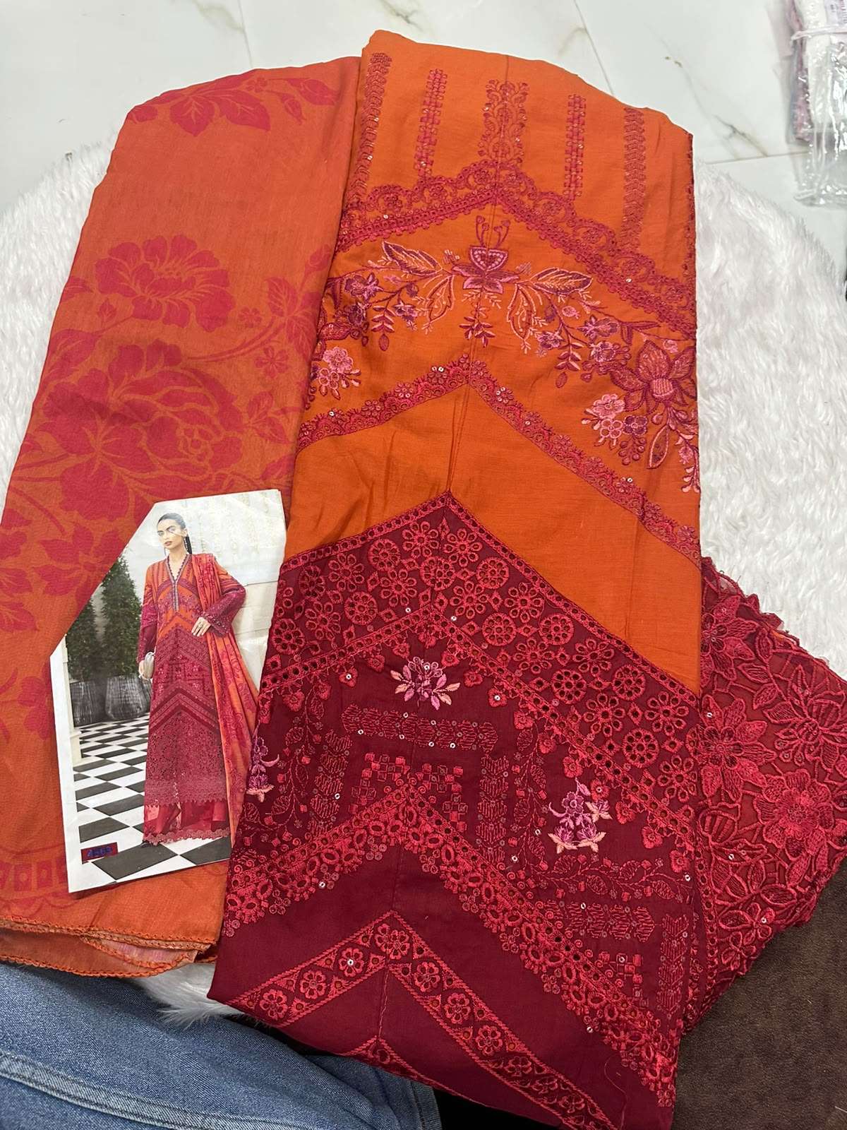 Falah Premium Cotton Collection Code - 50115 By Falah Designer Suits - 02
