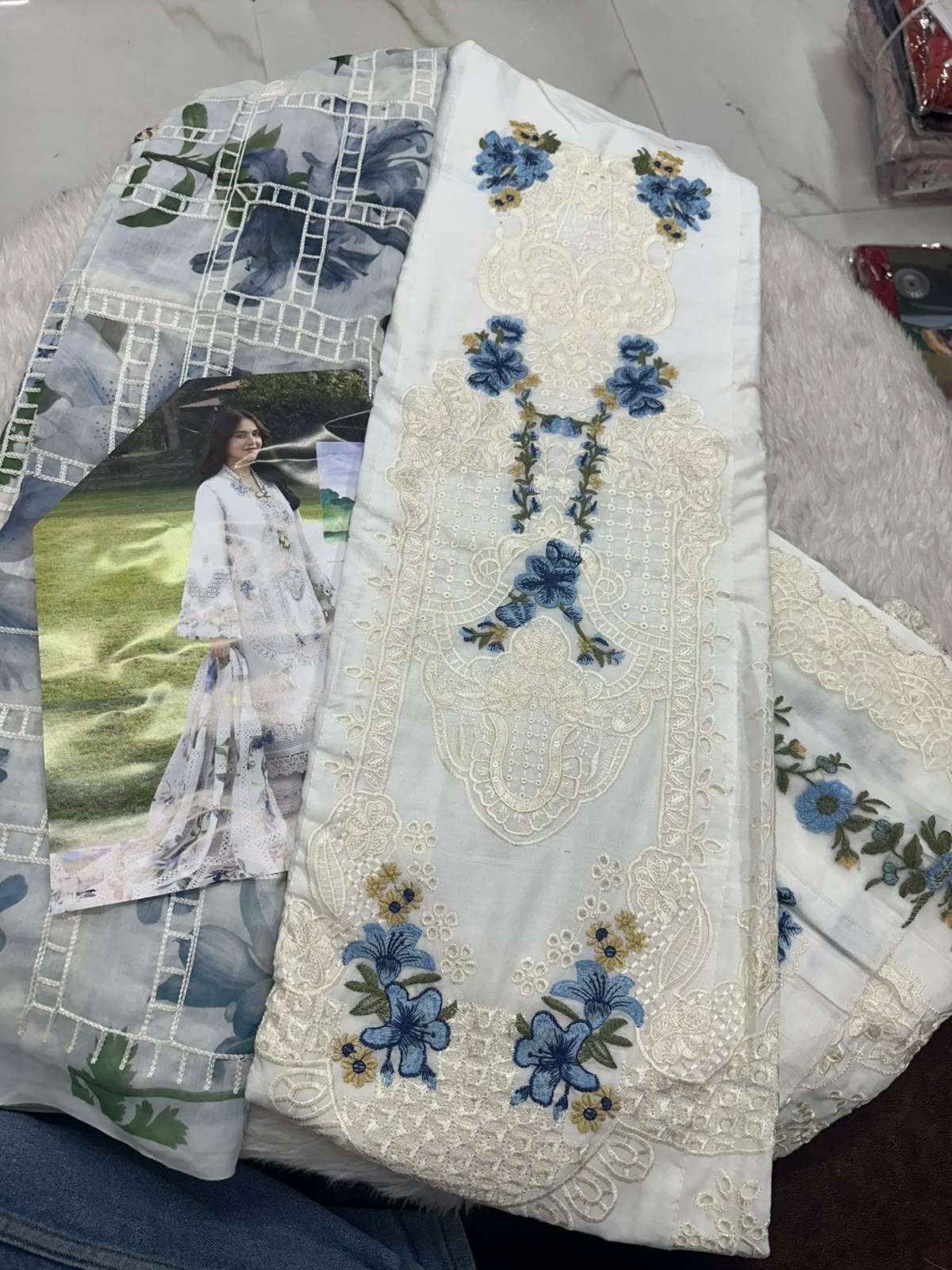 Falah Premium Cotton Collection Code - 50117 By Falah Designer Suits - 01 - 06