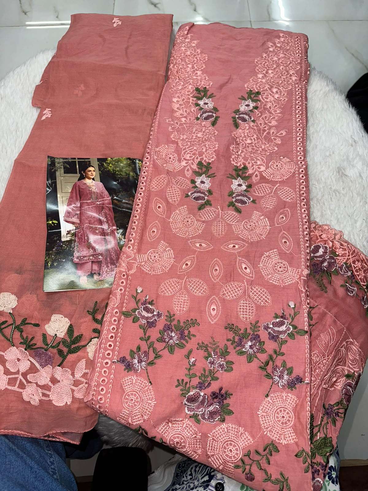 Falah Premium Cotton Collection Code - 50119 By Falah Designer Suits - 01 - 05