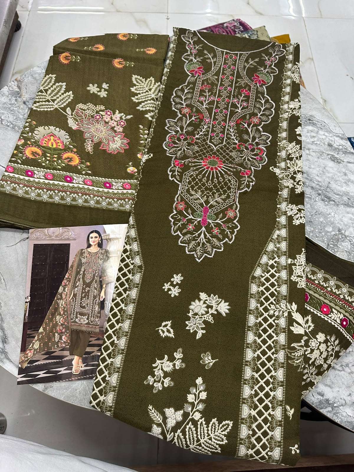 Falah Premium Cotton Collection Code - 50121 By Falah Designer Suits - 05