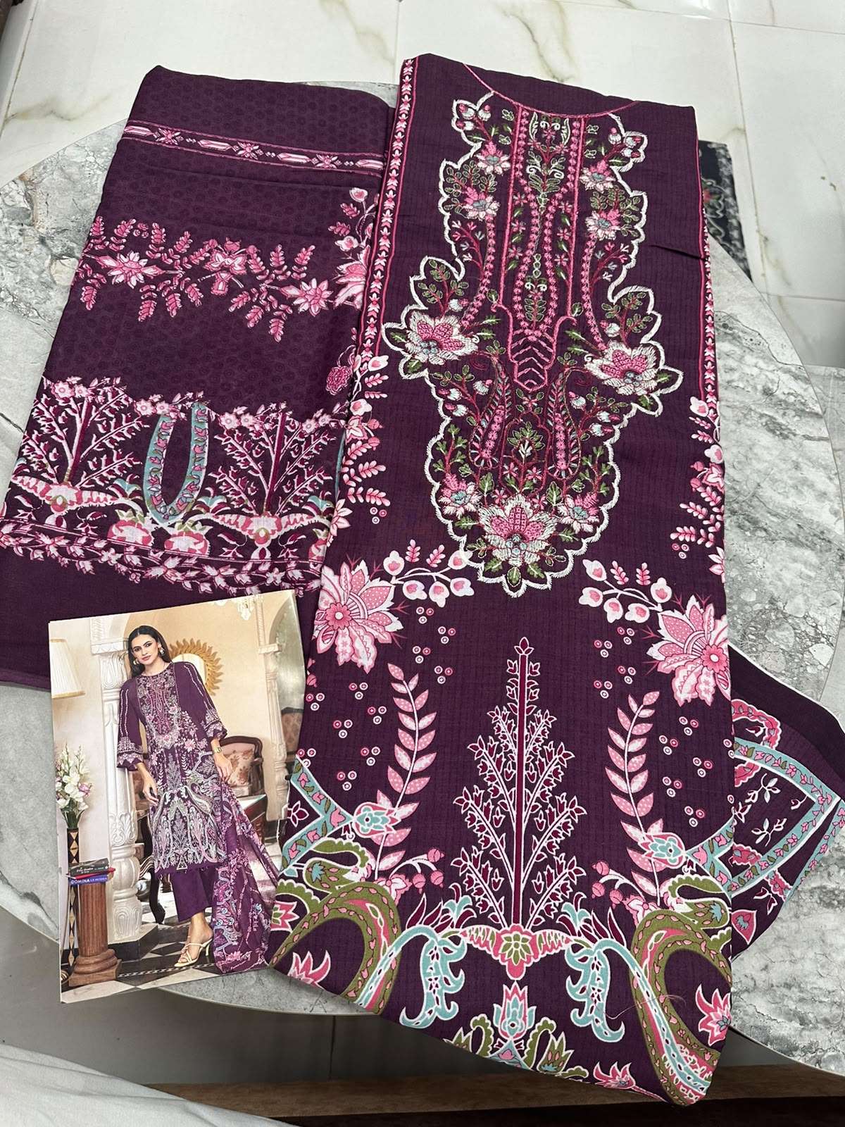 Falah Premium Cotton Collection Code - 50121 By Falah Designer Suits - 06