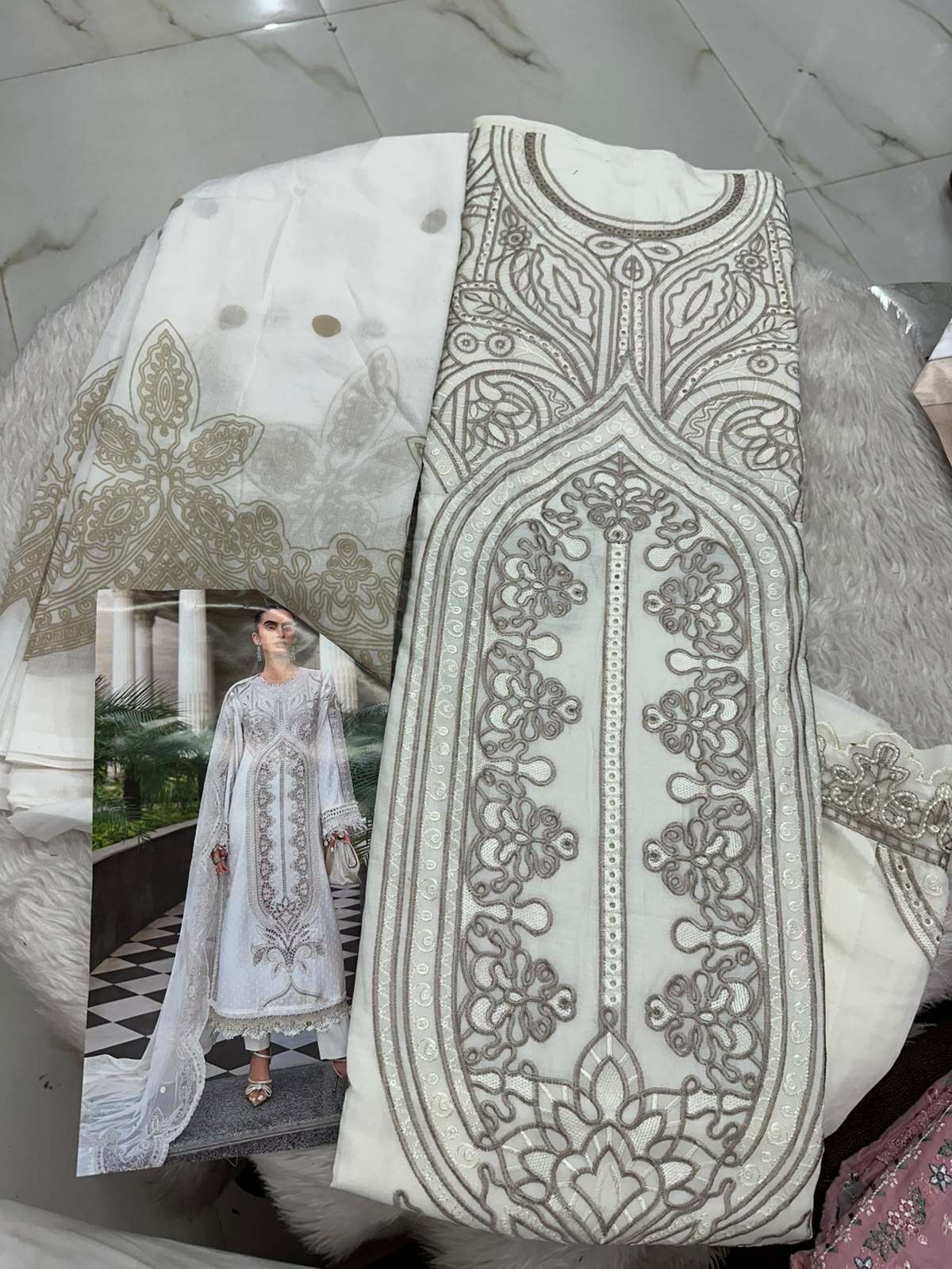 Falah Premium Cotton Collection Code - 50122 By Falah Designer Suits - 05