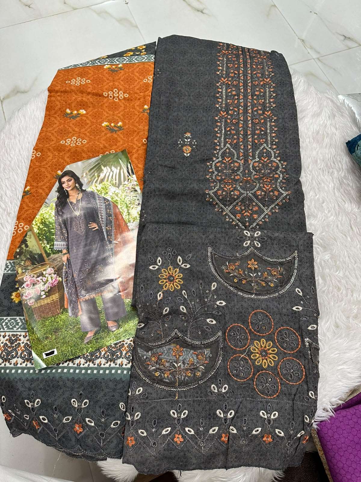 Falah Premium Cotton Collection Code - 50123 By Falah Designer Suits - 04