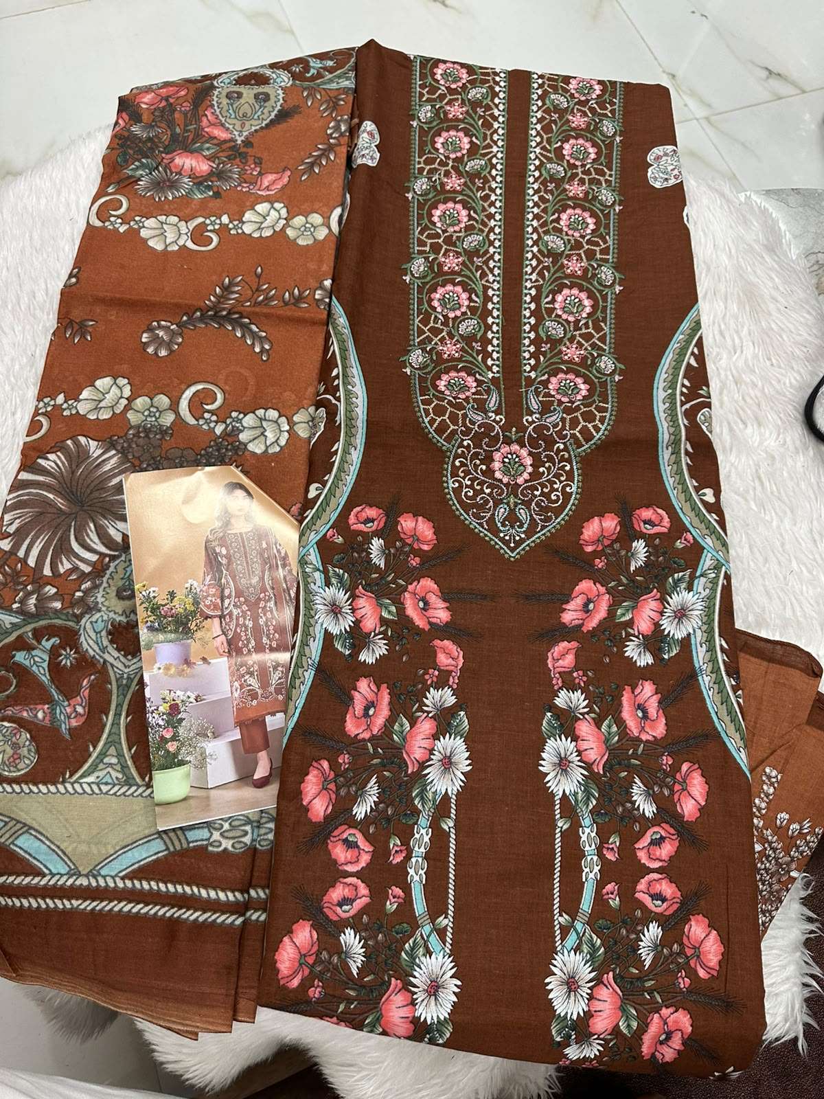 Falah Premium Cotton Collection Code - 50124 By Falah Designer Suits - 01