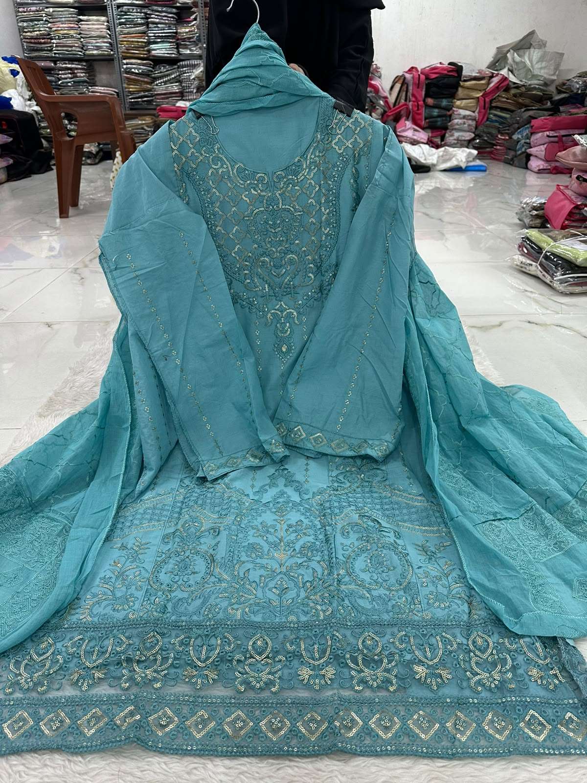 Falah Premium Pure Cotton Collection Code - NOP 37 By Falah Designer Suits - 01