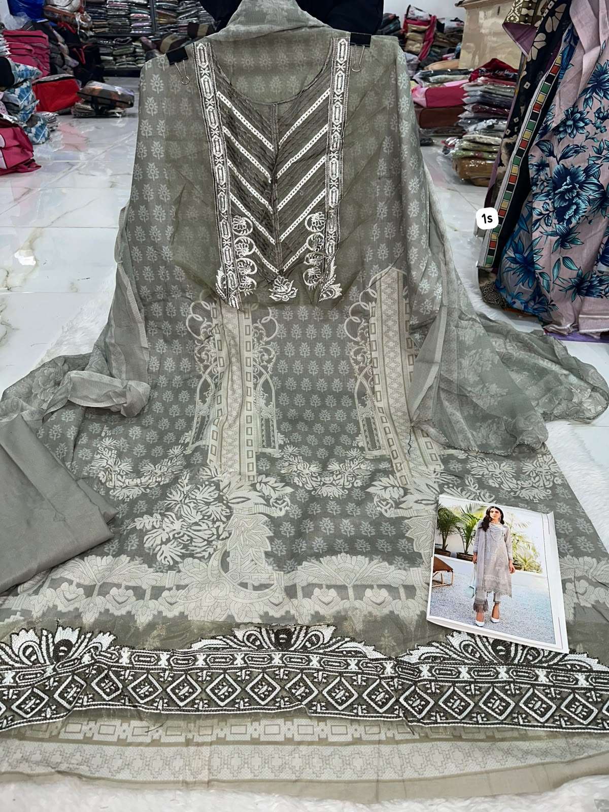 Falah Premium Pure Cotton Collection Code - NOP14 By Falah Designer Suits - 17