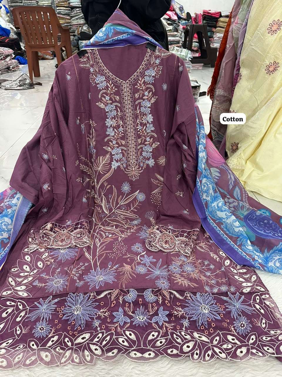 Falah Premium Pure Cotton Collection Code - NOP30 By Falah Designer Suits - 02