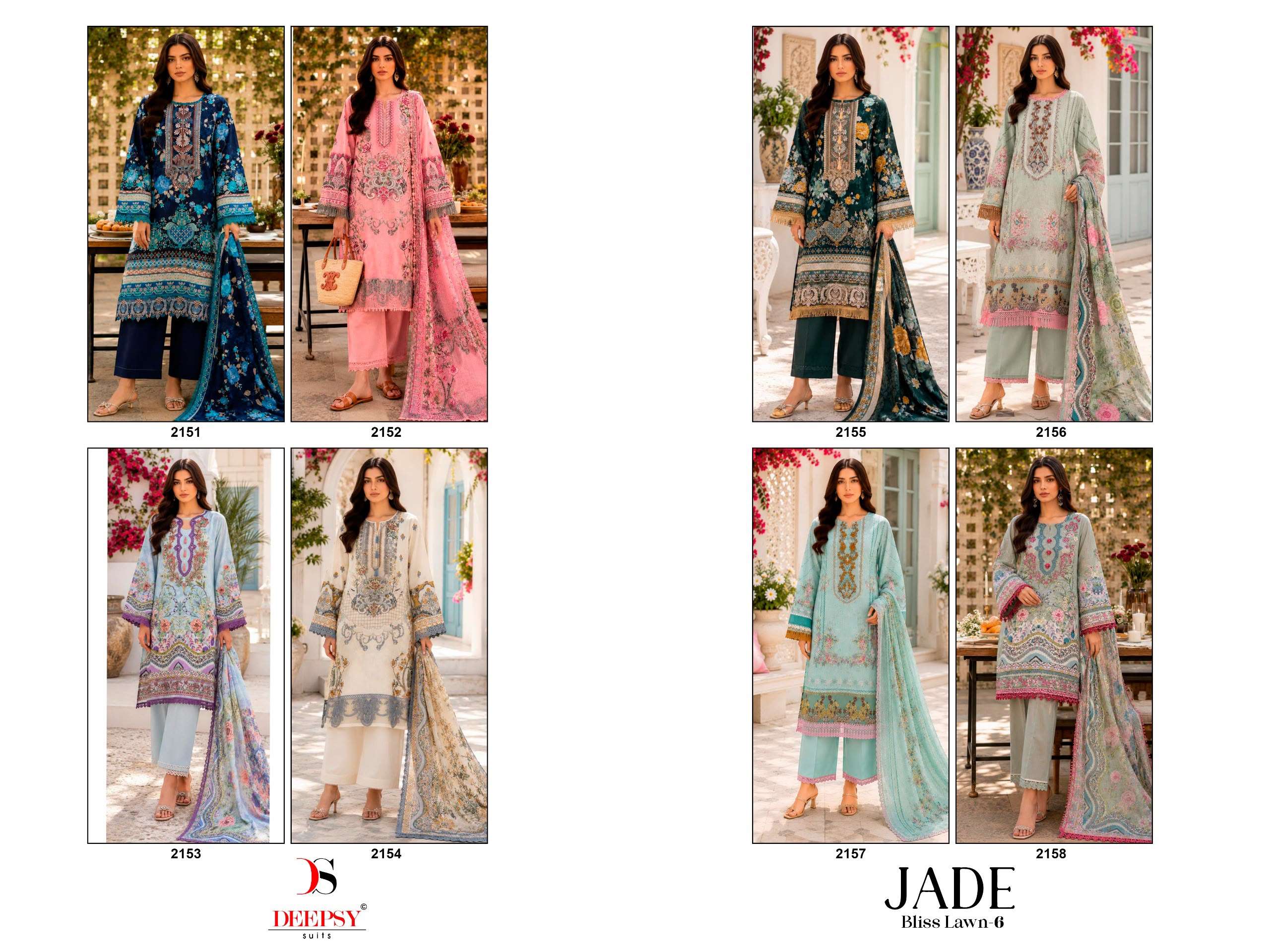 JADE BLISS LAWN - 06 BY DEEPSY SUITS - 01 - 08 A