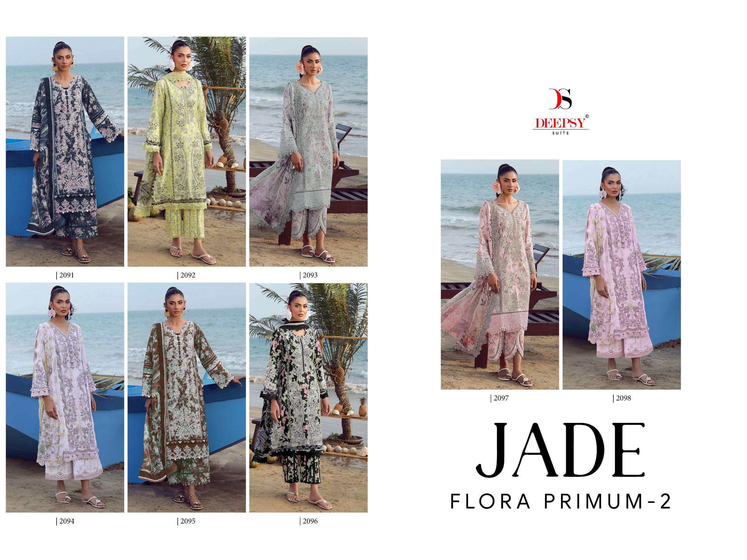 JADE FLORA PREMIUM - 02 READYMADE OPEN PIC BY DEEPSY SUITS - 01 - 08 B